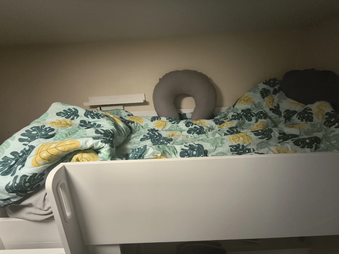 IKEA White Loft Bed with Desk and Storage - photo 3