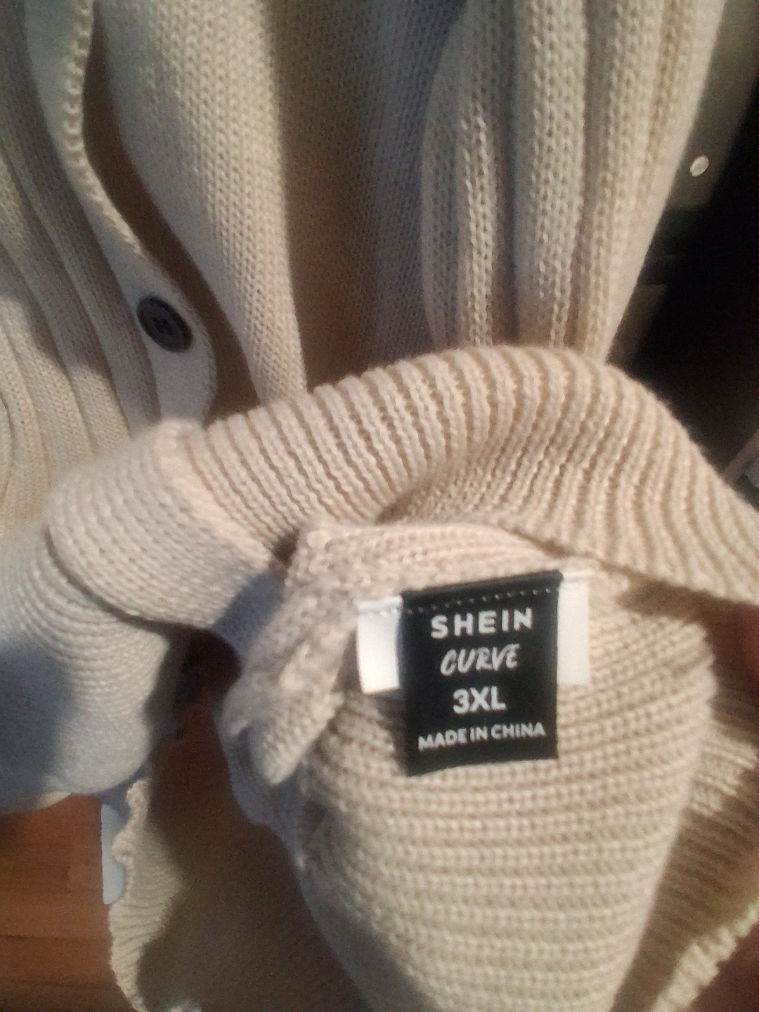 SHEIN CURVE Beige Knit Sweater dress- 3XL - photo 2