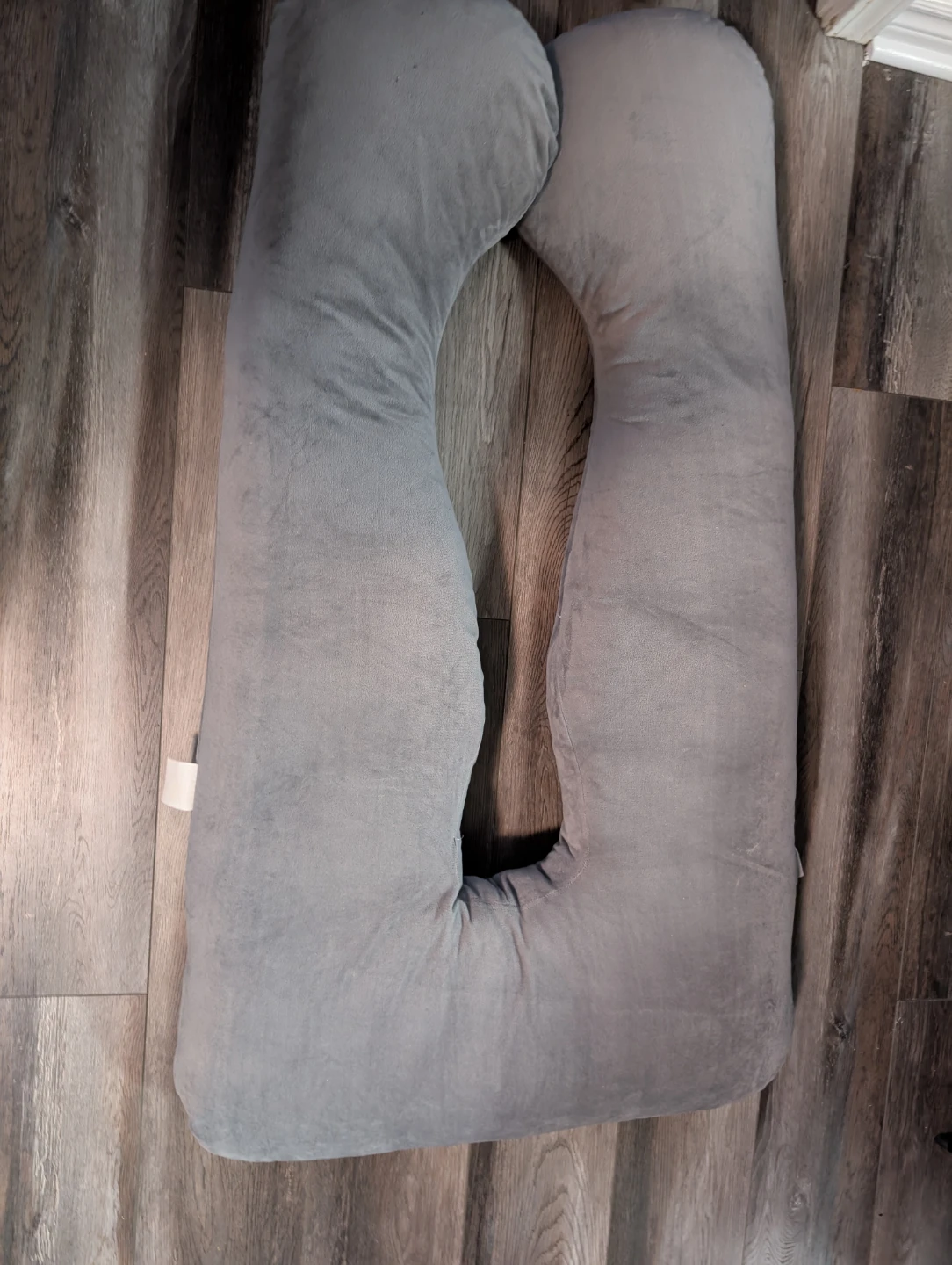 Grey U-Shaped Body Pillowcase