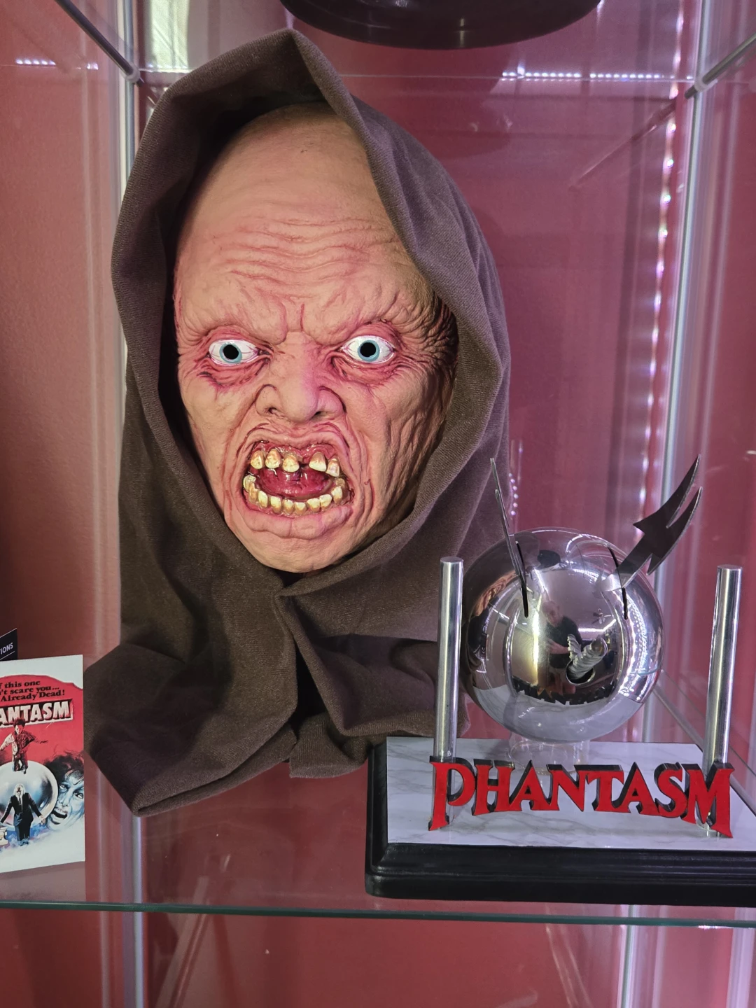 Phantasm Tall Man Minion  Mask & Silver Sphere Prop Replica Set