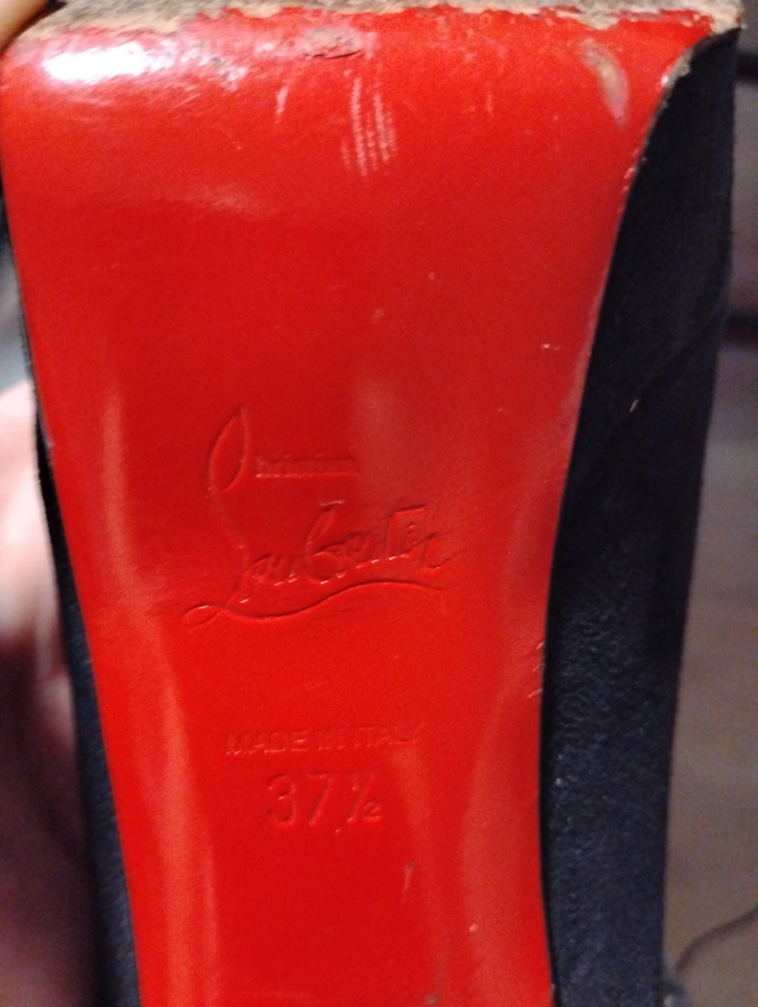 Christian Louboutin Paris Suede Heels
