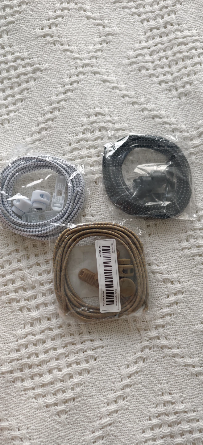 Elastic No-Tie Shoelaces with Lock Clasps (3 Pairs) - photo 3