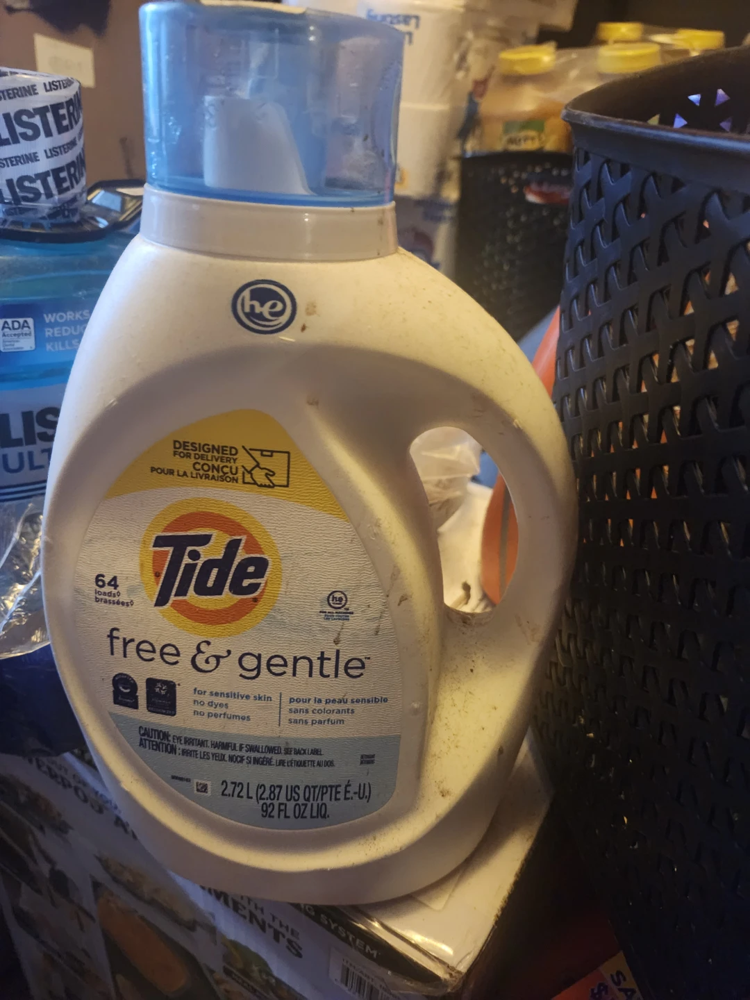Tide Free & Gentle Liquid Laundry Detergent - 92 oz
