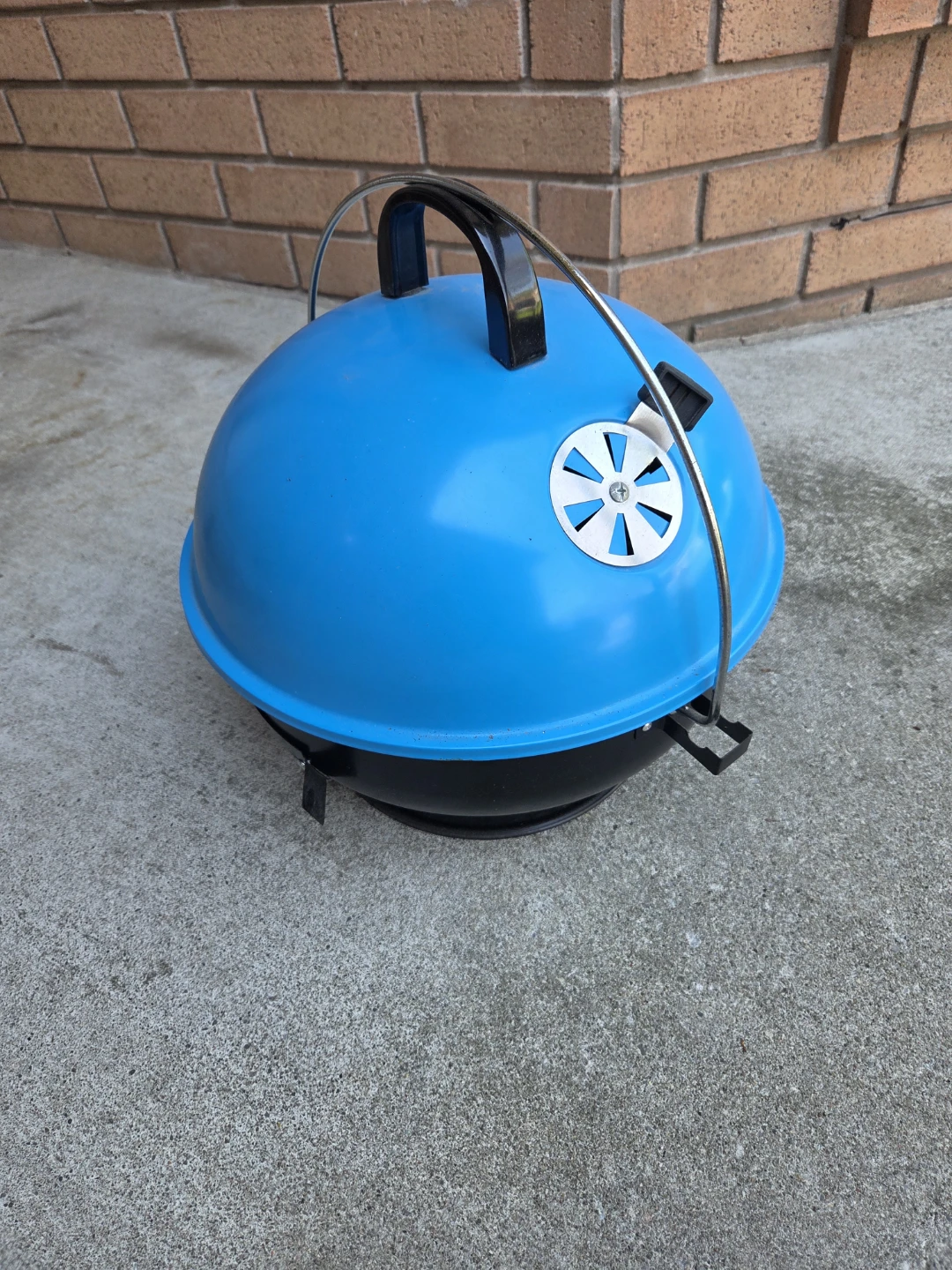 Portable Kettle BBQ Grill - Blue