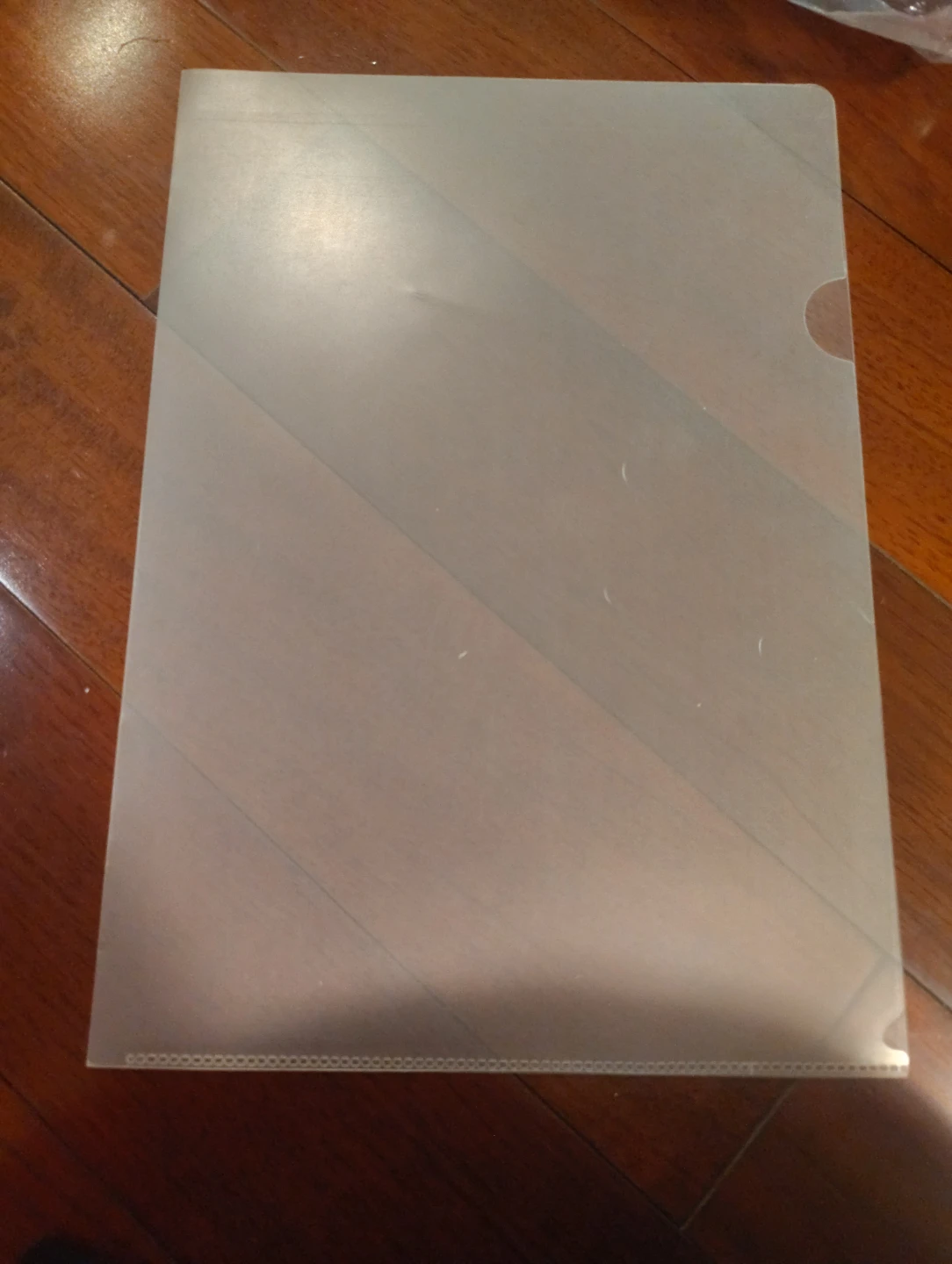 Clear Plastic Document Folder