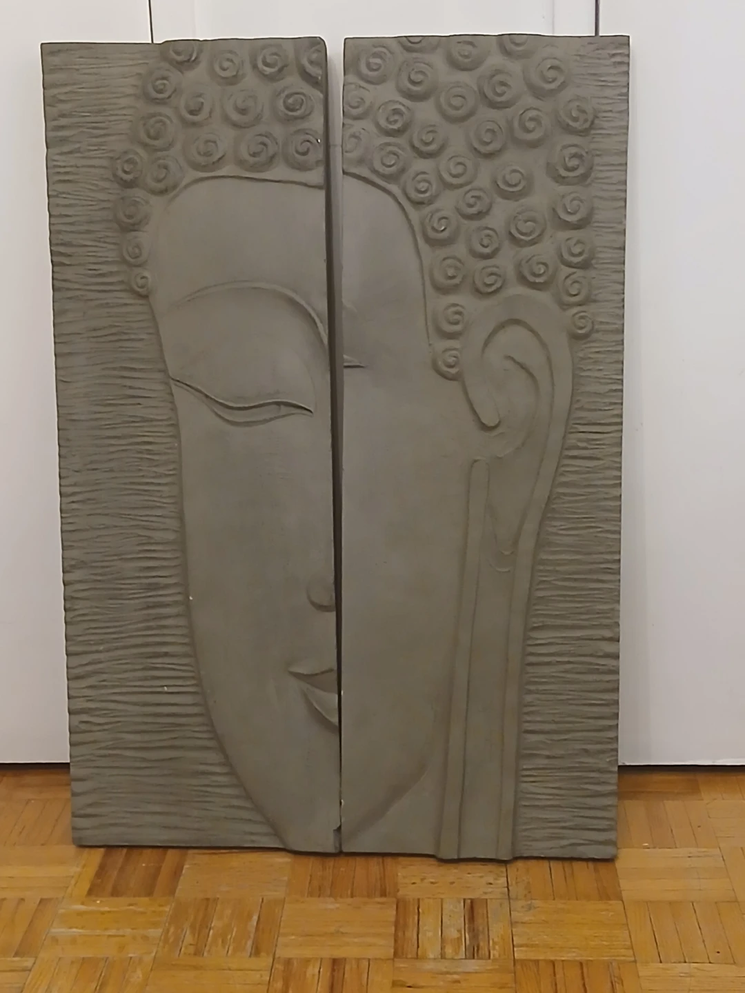 Buddha Face Wall Art Sculpture - Set of 2 - photo 2