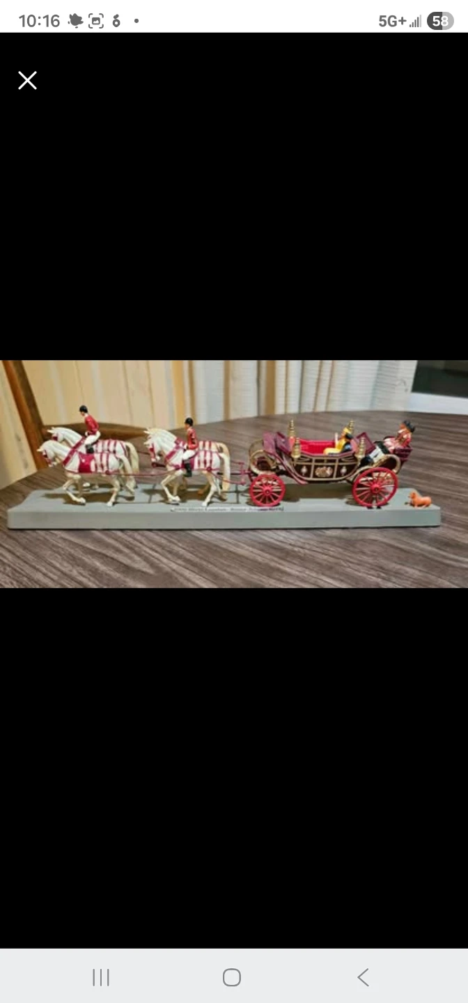 Royal Carriage and Horse Model to celebrate Silver Jubilee