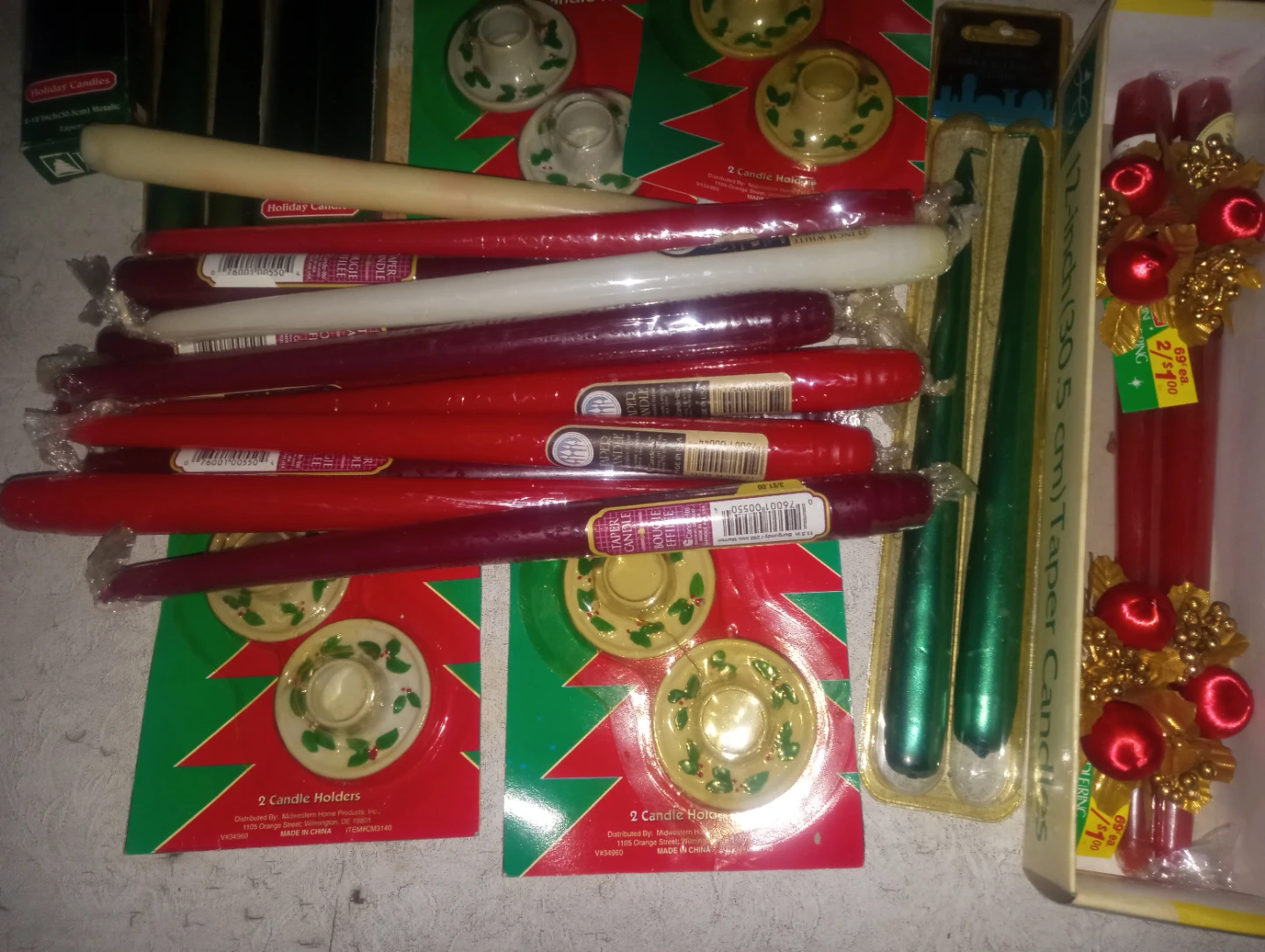 Assorted Christmas Candles and Holders - photo 2
