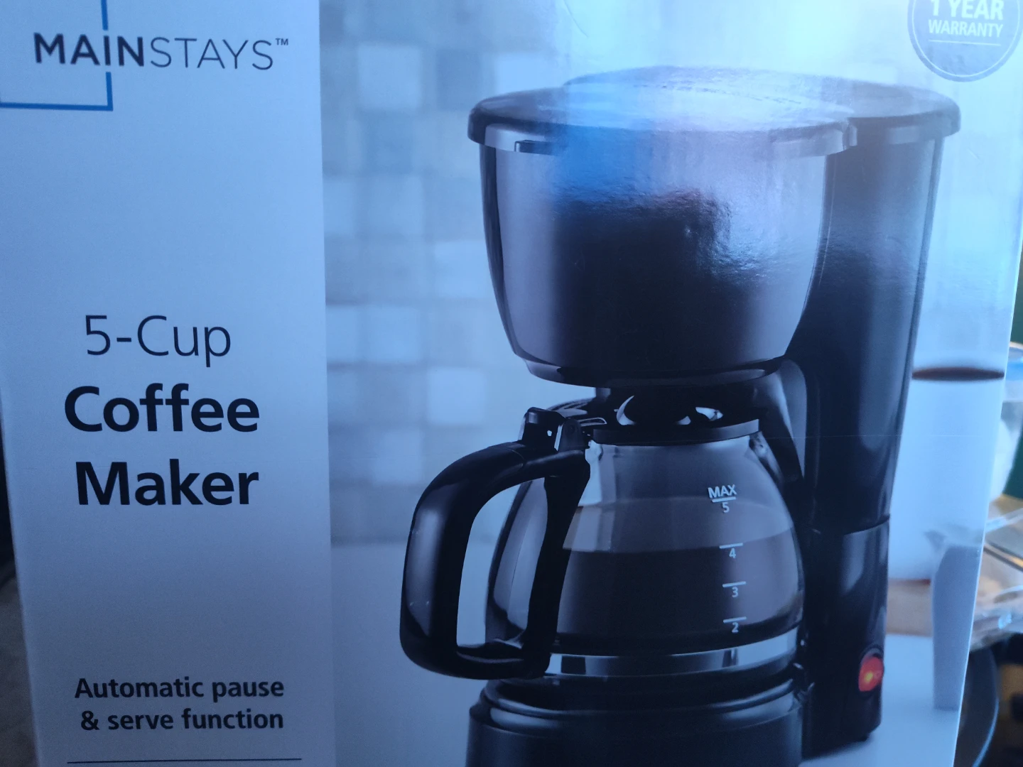 Mainstays 5-Cup Coffee Maker