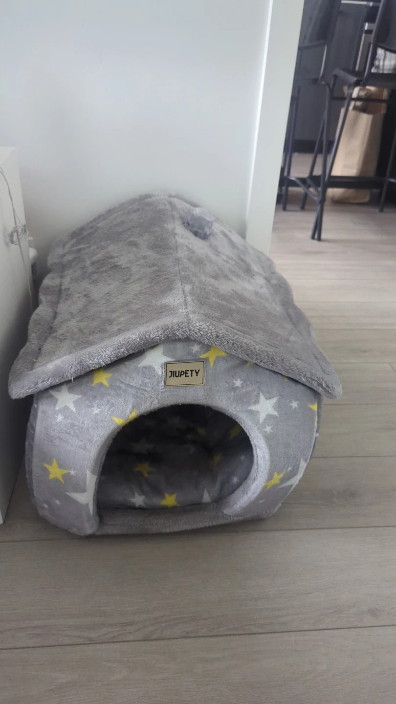 Jiupty Grey Star Cat/Dog House - Large - photo 2