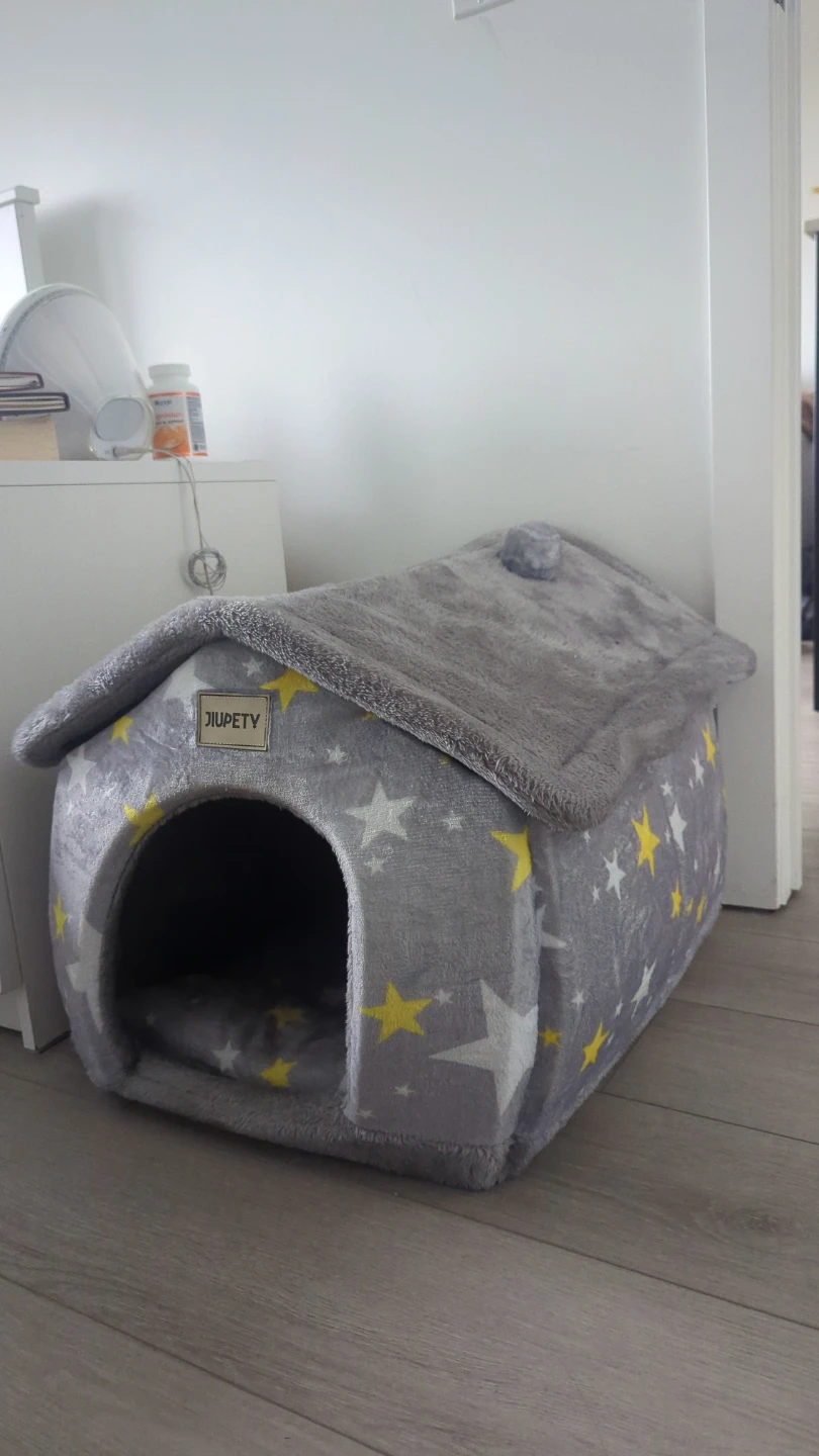Jiupty Grey Star Cat/Dog House - Large - photo 3