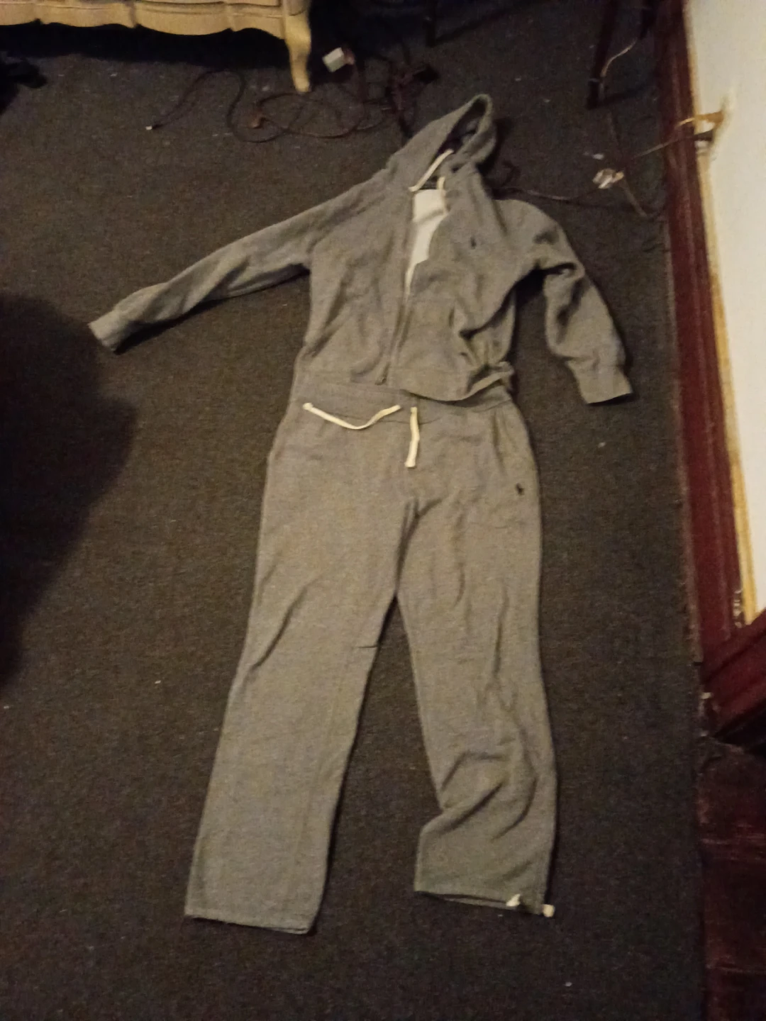 Polo Ralph Lauren Grey Hoodie and Sweatpants Set