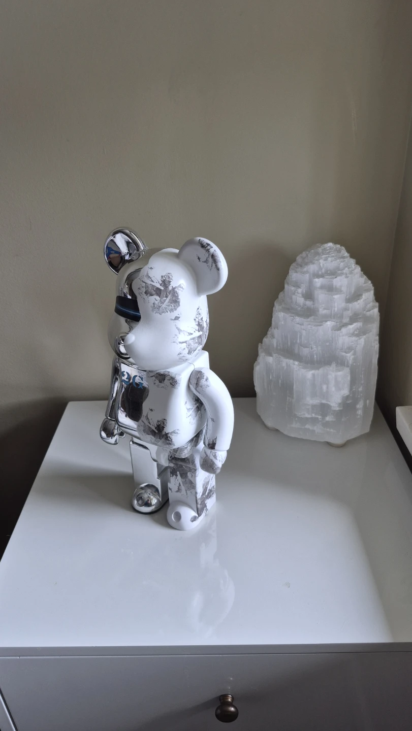 BE@RBRICK Sorayama x Arsham 2G 400% Chrome Silver Replica
