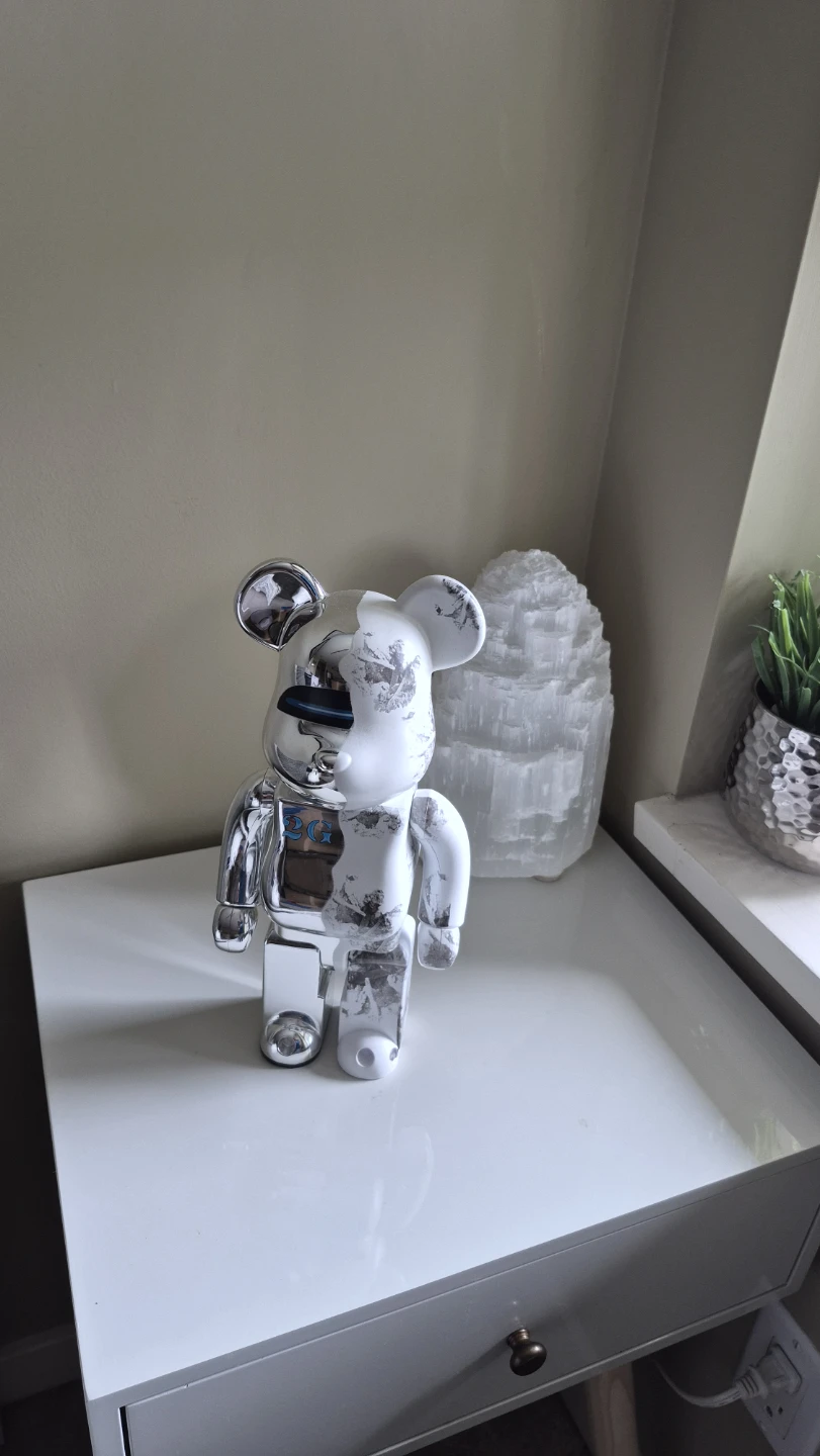BE@RBRICK Sorayama x Arsham 2G 400% Chrome Silver Replica - photo 2