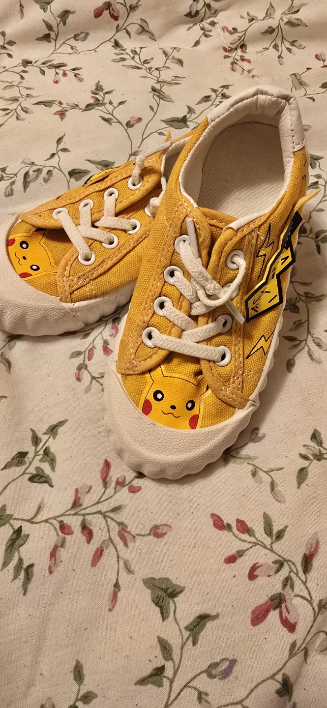 Yellow Pikachu Canvas Shoes
