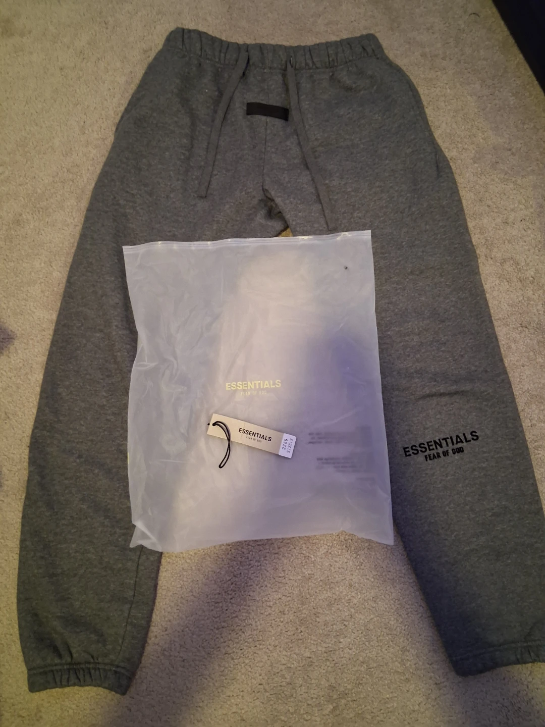 Essentials Fear of God Grey Sweatpants Size S - photo 5