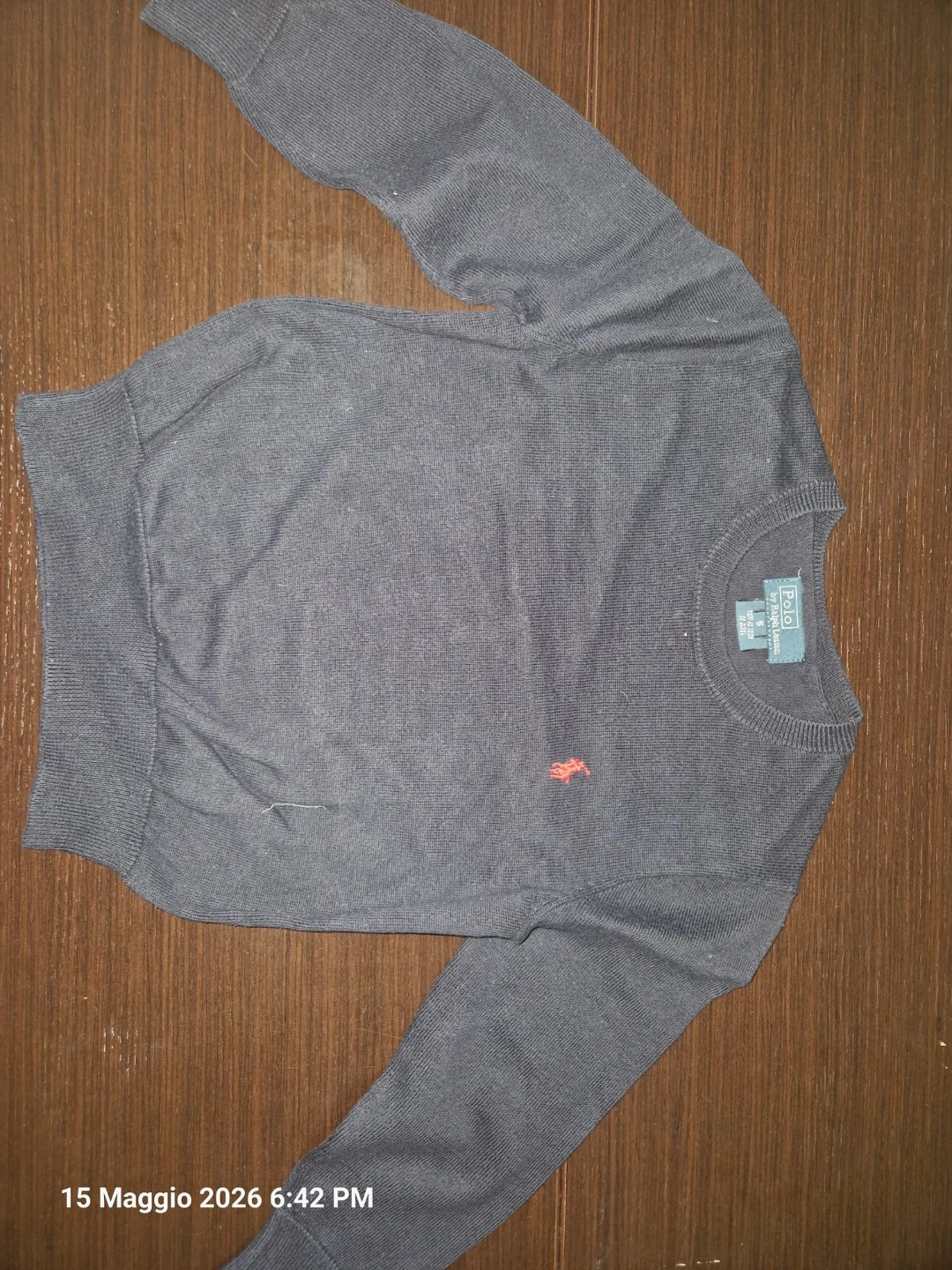 Blue Polo Ralph Lauren Boys Crewneck Sweater Size 5 - photo 2