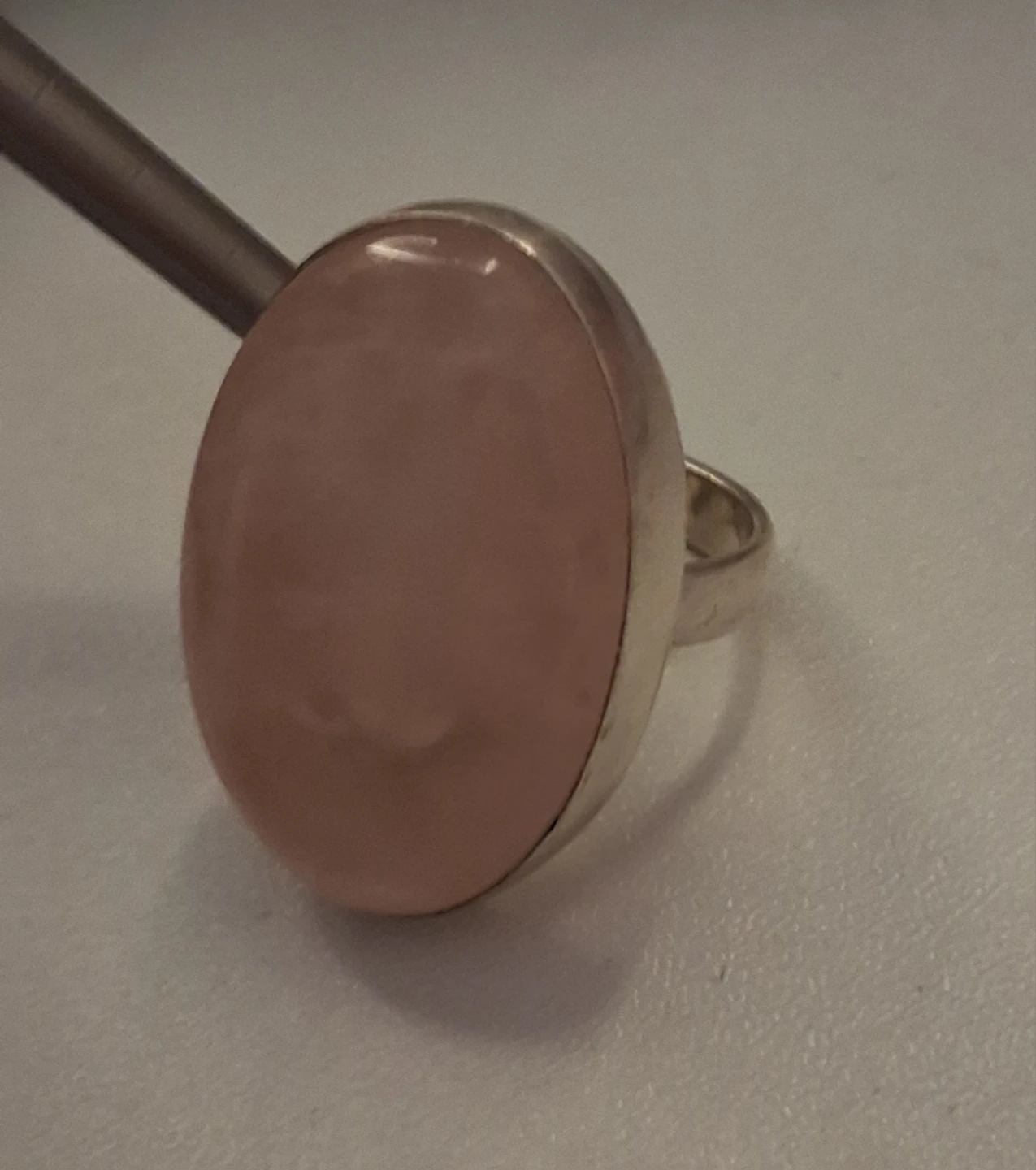 Sterling Silver Rose Quartz Ring