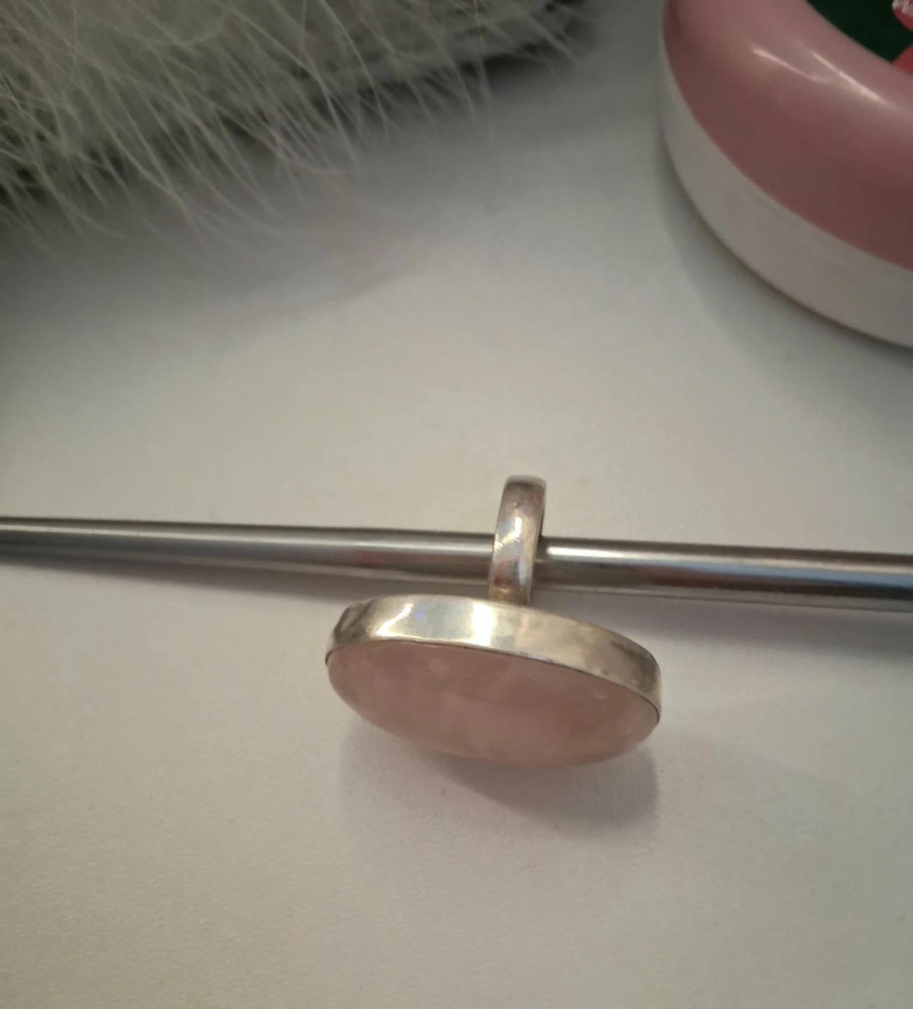 Sterling Silver Rose Quartz Ring - photo 4