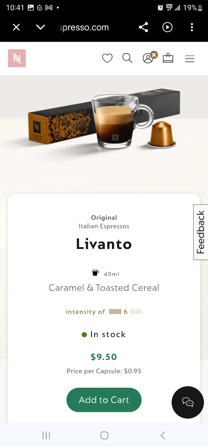 Nespresso Livanto OriginalLine Espresso Capsules (9 Count) - photo 4