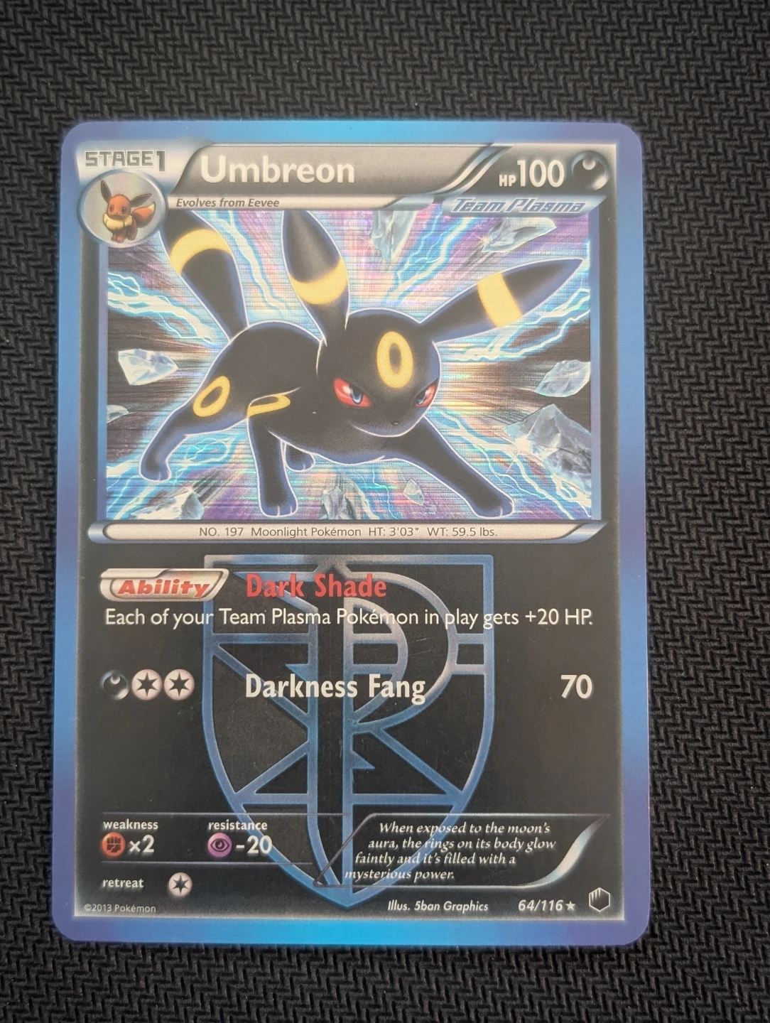 Umbreon Team Plasma Holo 64/116 - Pokemon