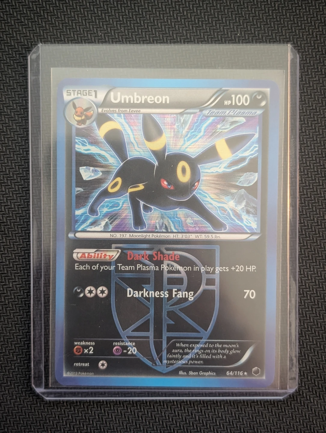 Umbreon Team Plasma Holo 64/116 - Pokemon - photo 3