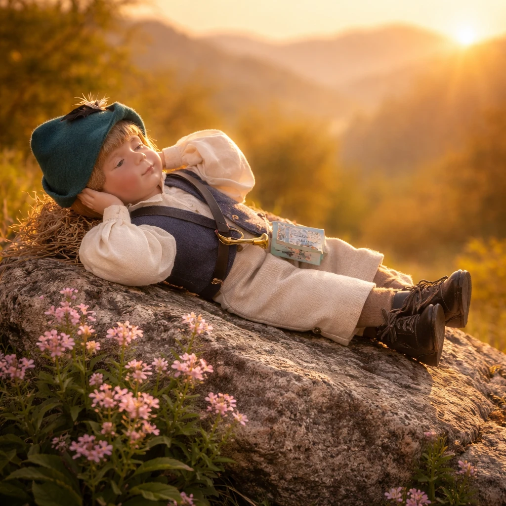 The Ashton-Drake Galleries "Little Boy Blue" Porcelain Doll
