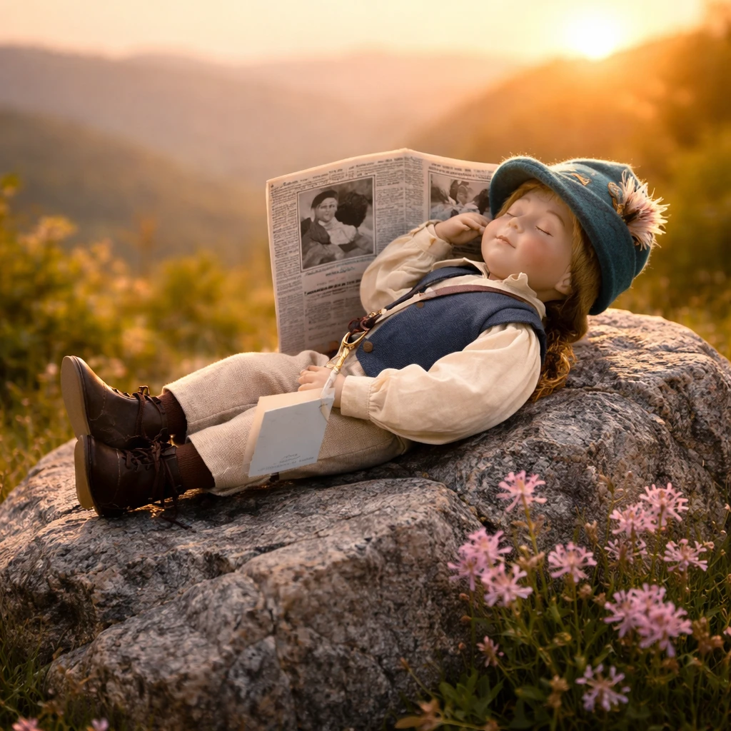 The Ashton-Drake Galleries "Little Boy Blue" Porcelain Doll - photo 3