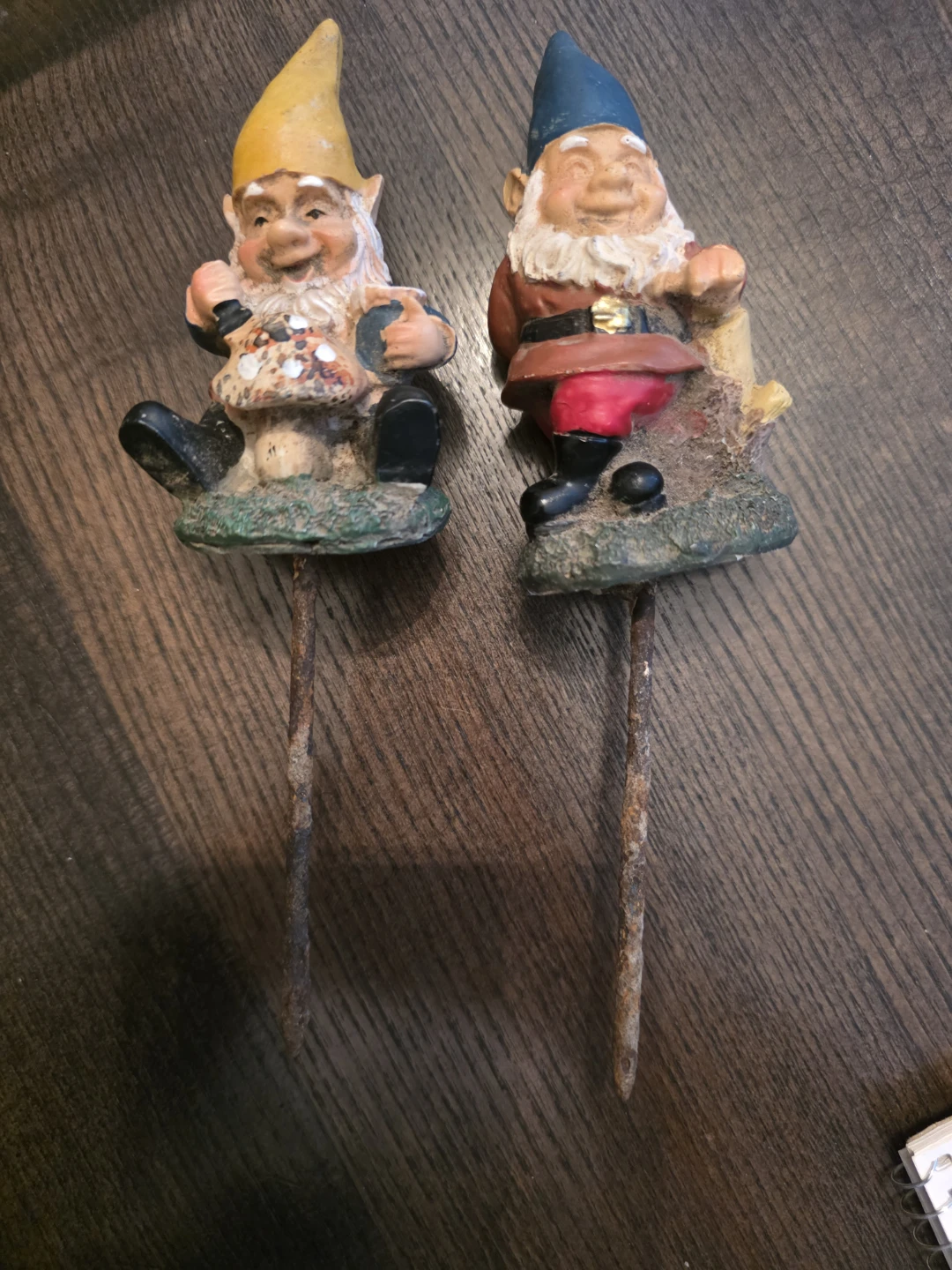 2 Vintage Garden Gnomes