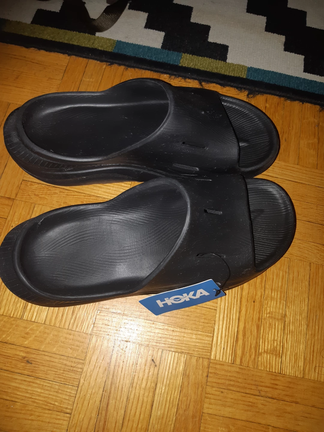 Hoka U Ora Recovery Slide 3 Black Sandals - photo 4