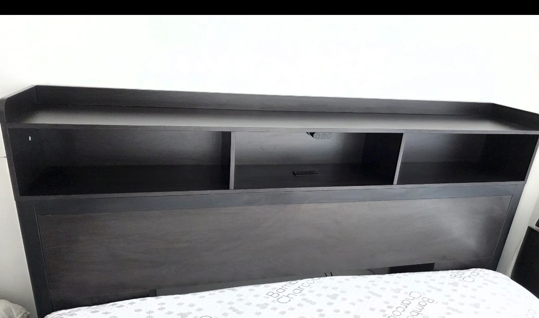 MOVING SALE- Queen Size LED Bed Frame with Storage - photo 3