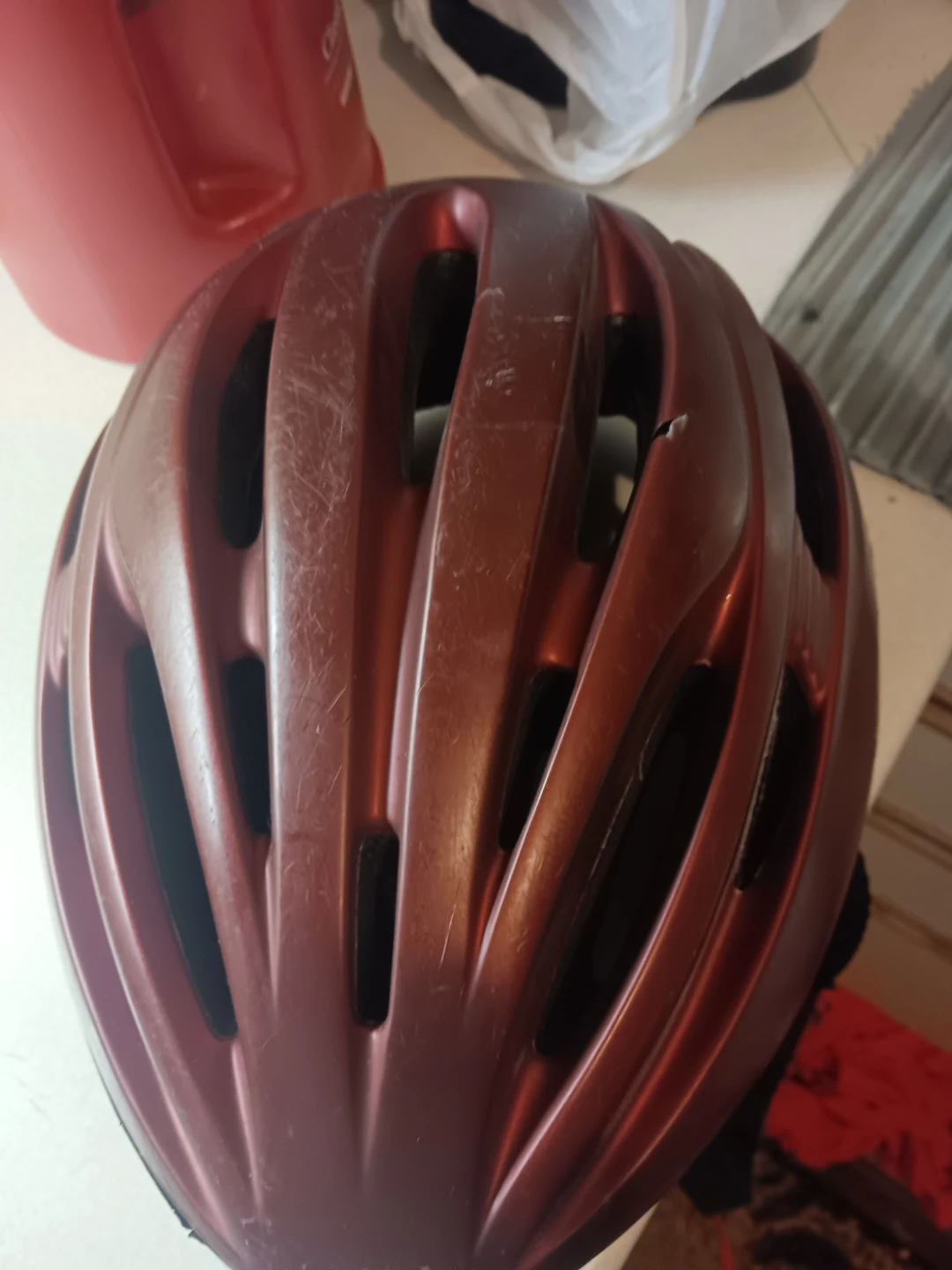 Red Bicycle Helmet