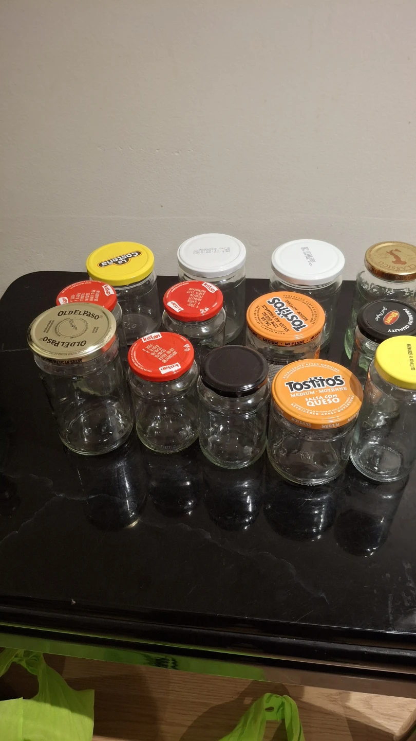 Assorted Glass Jars with Lids - 12