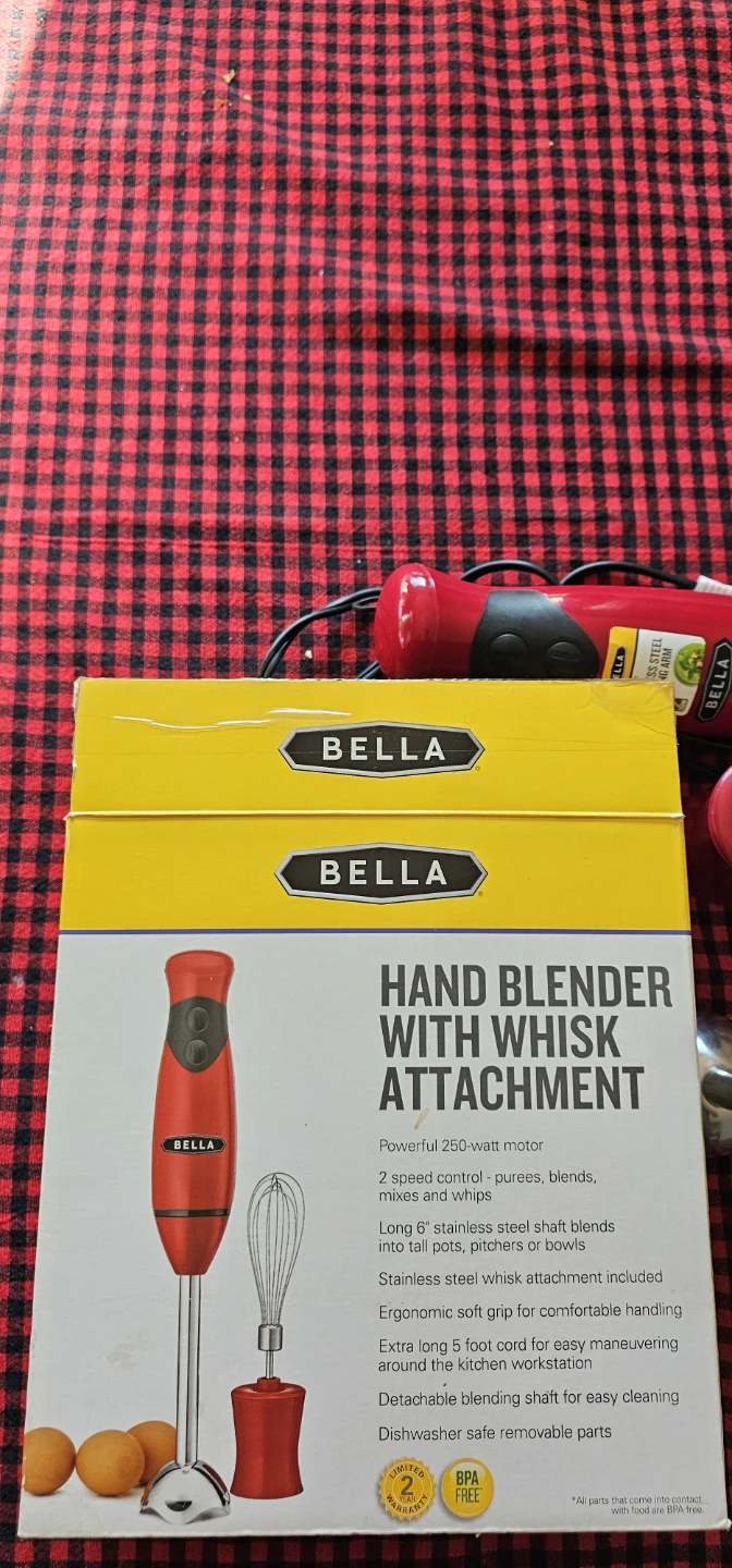 BELLA Hand Blender with Whisk Attachment - photo 2