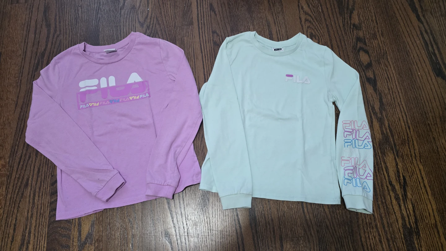 Fila Long Sleeve T-Shirts Bundle - kids size L (10/12y)