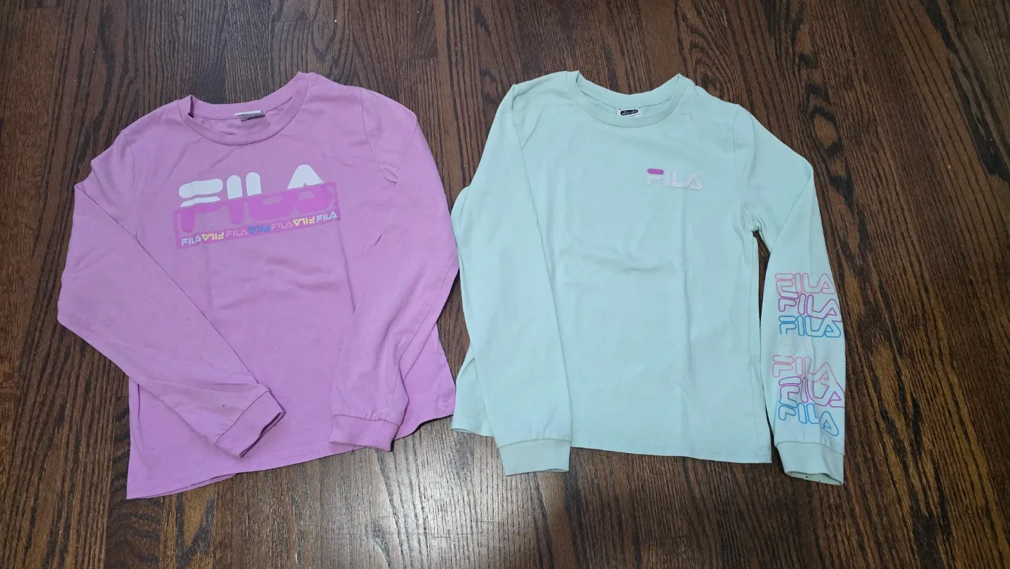 Fila Long Sleeve T-Shirts Bundle - kids size L (10/12y)