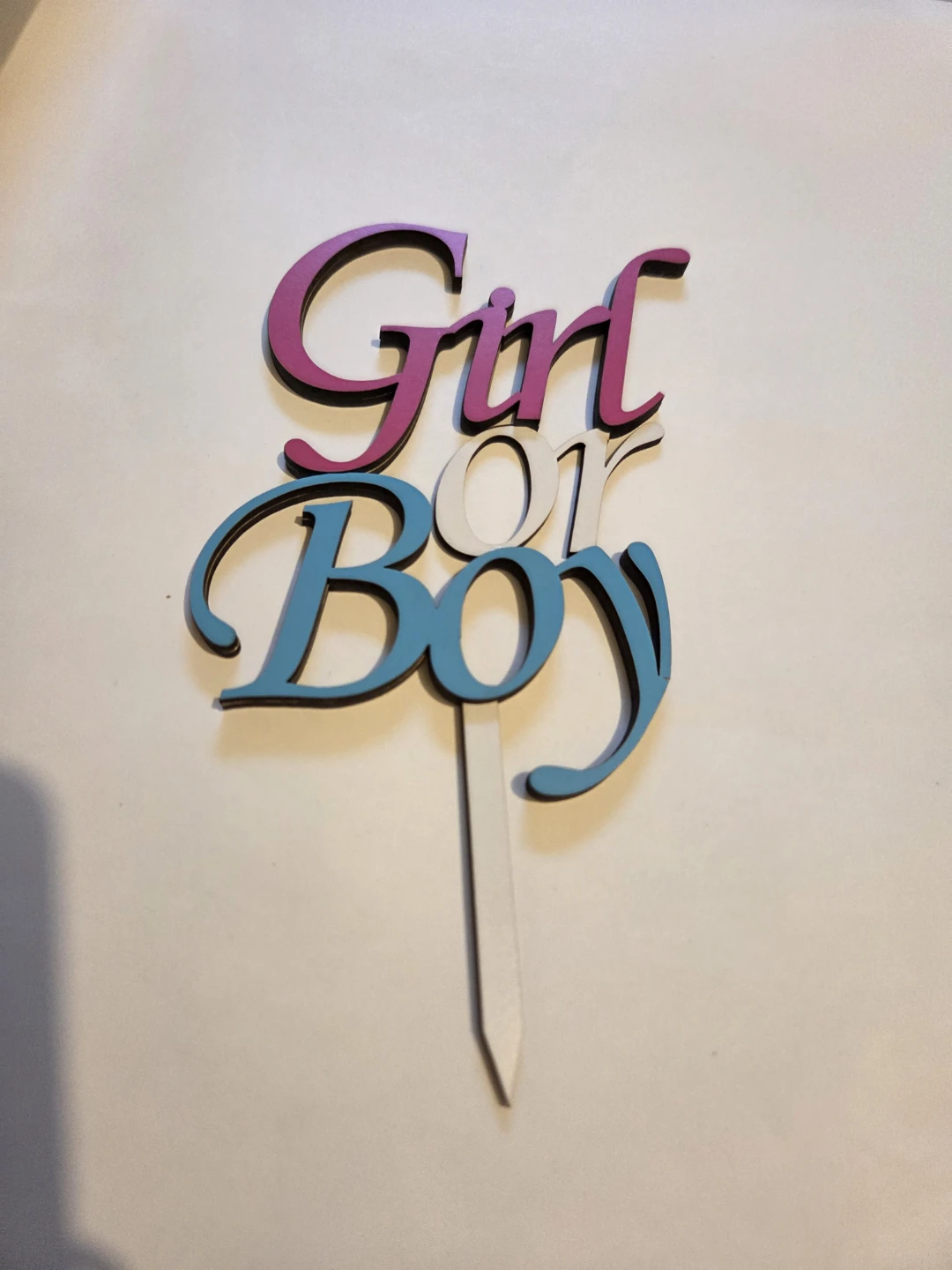 Girl or Boy Cake Topper
