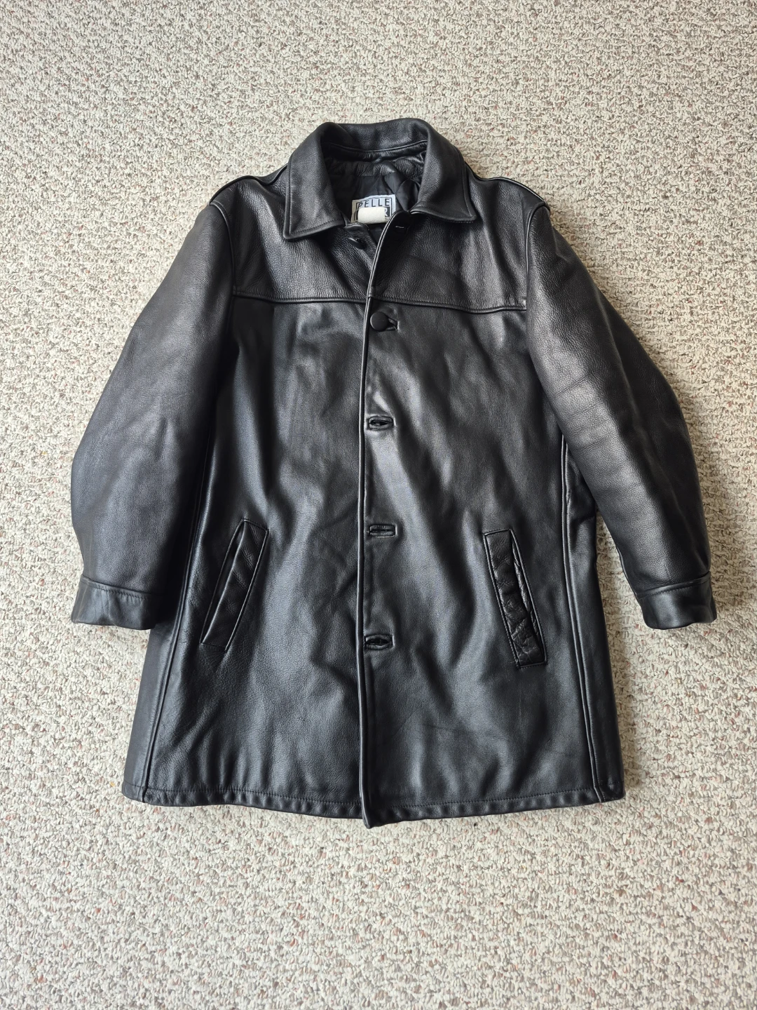 Pelle Cuir Black Leather Jacket
