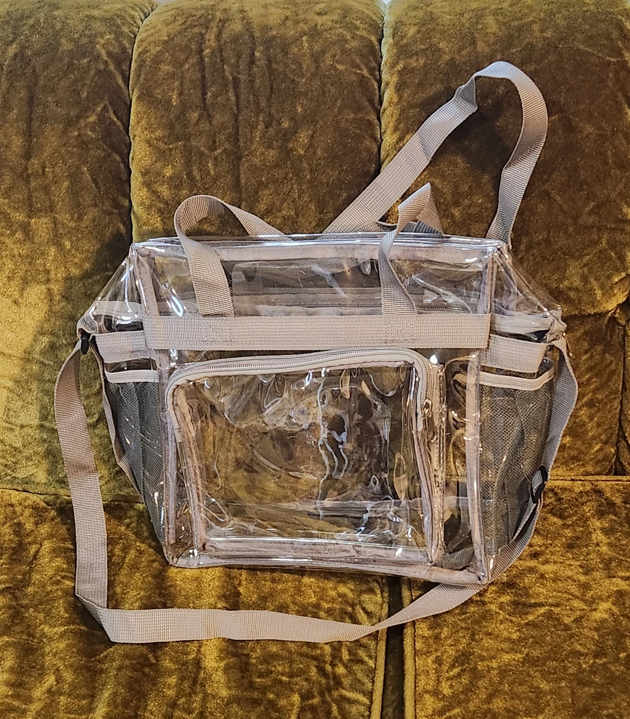 New Clear Tote Bag with Multiple Pockets