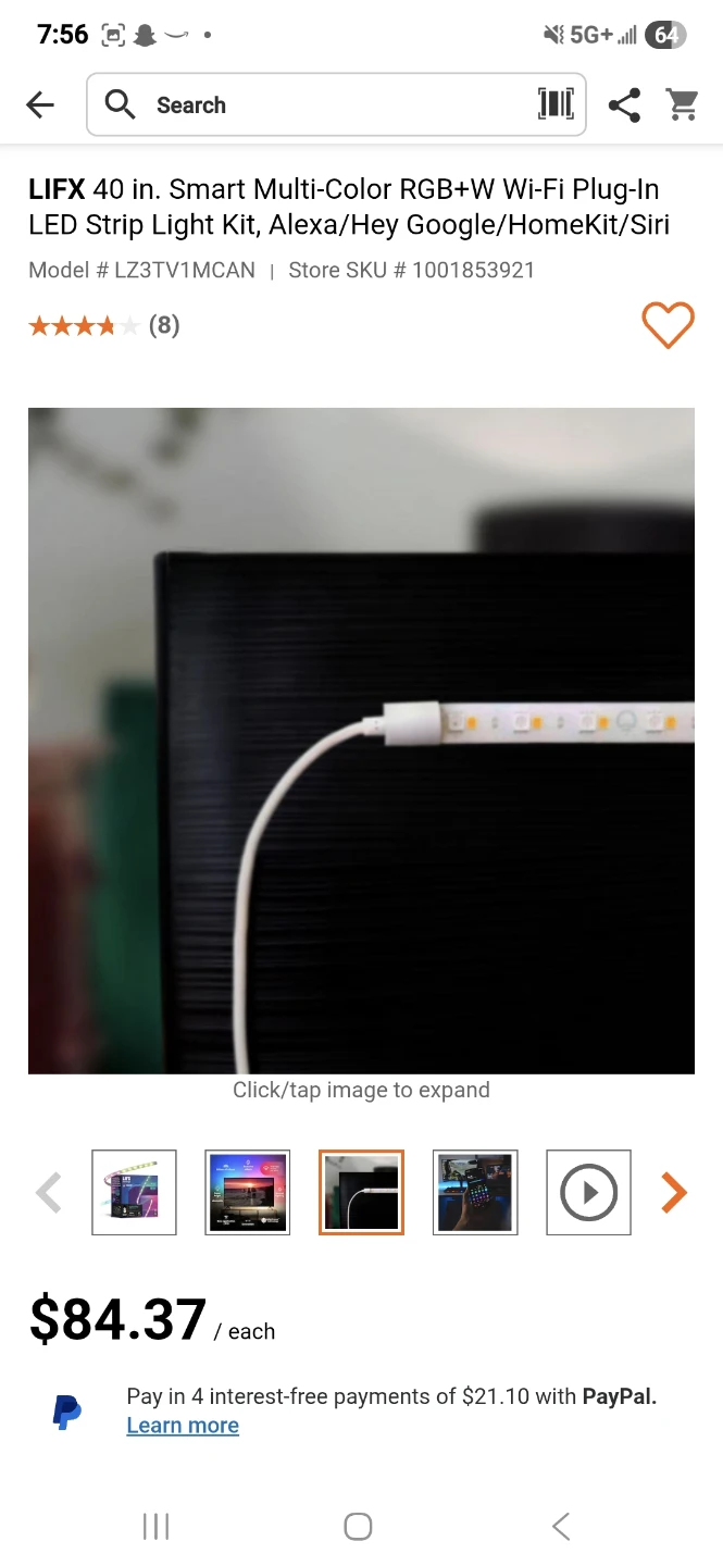 LIFX  Smart Multi-Color  LED Strip Light Kit - photo 2