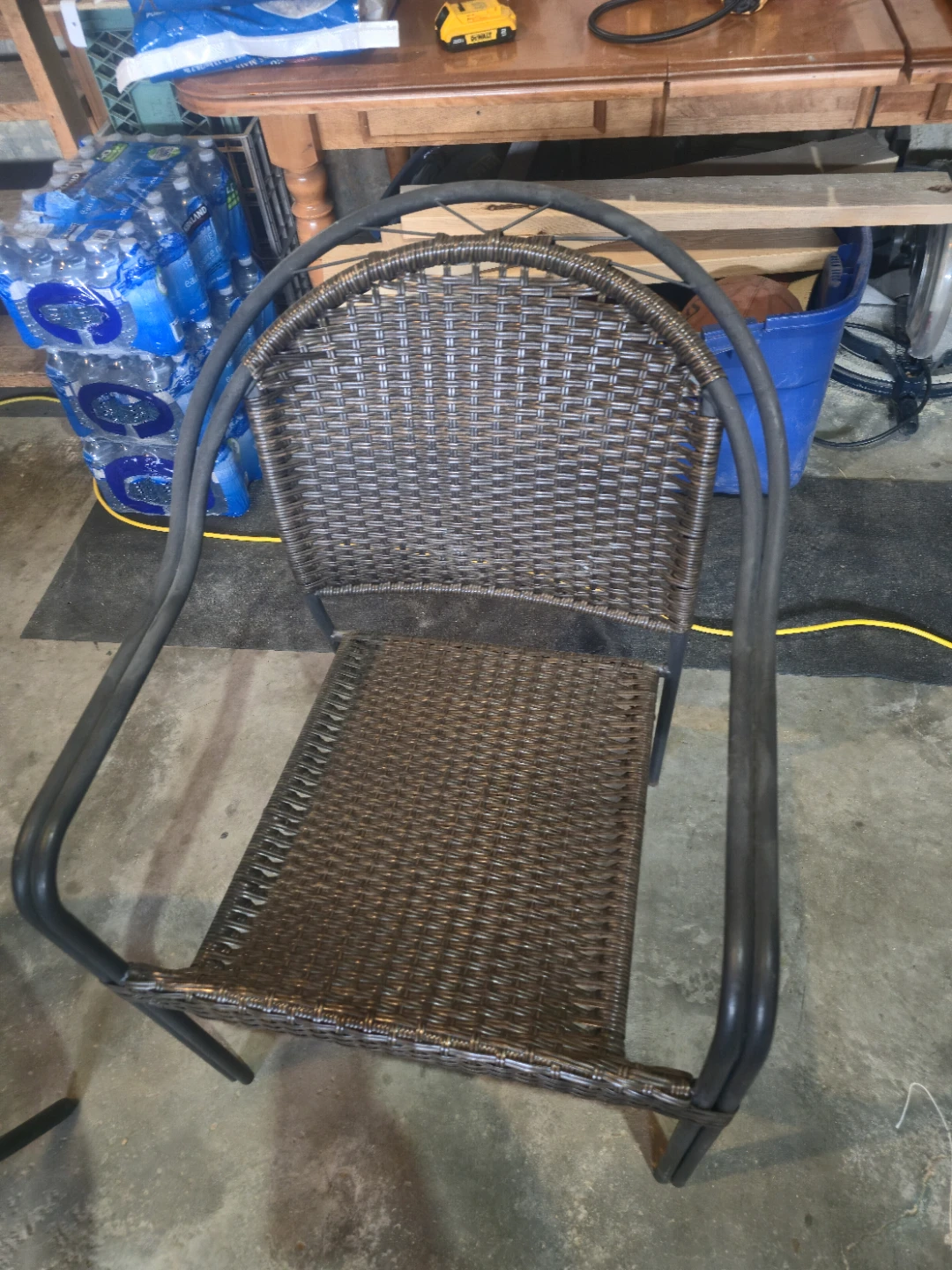 Wicker Patio Dining Set with Glass Table and 4 Chairs - photo 3