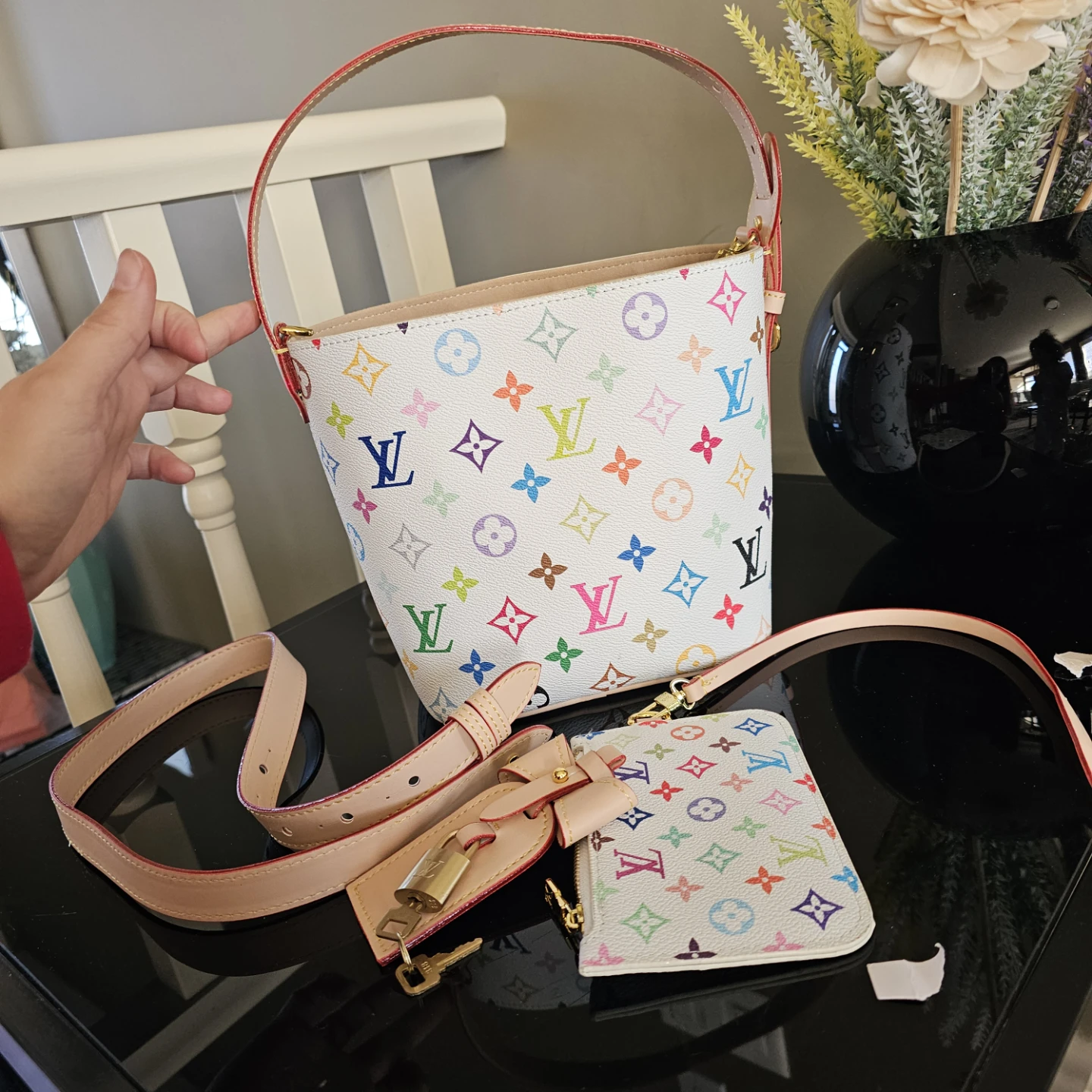 Louis Vuitton Multicolor Pochette NM Bucket Bag - photo 4