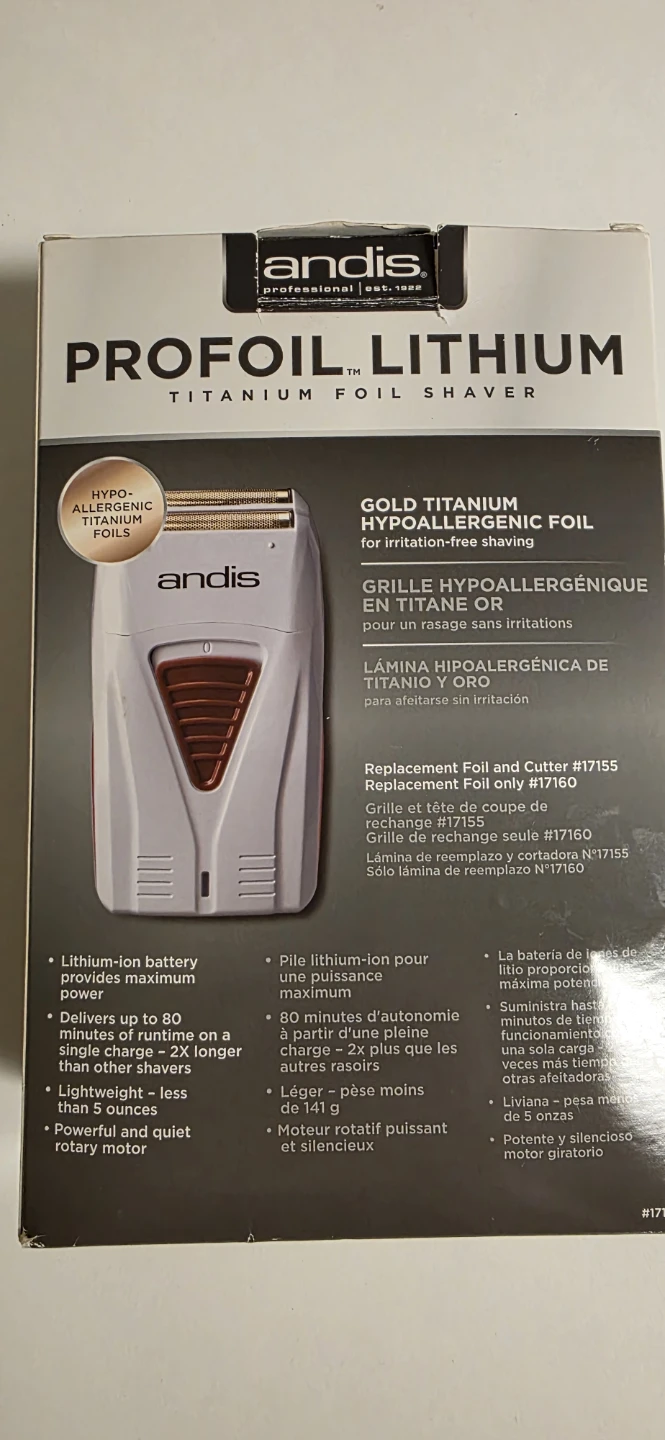 Andis Profoil Lithium Titanium Foil Shaver TS-1 - photo 4