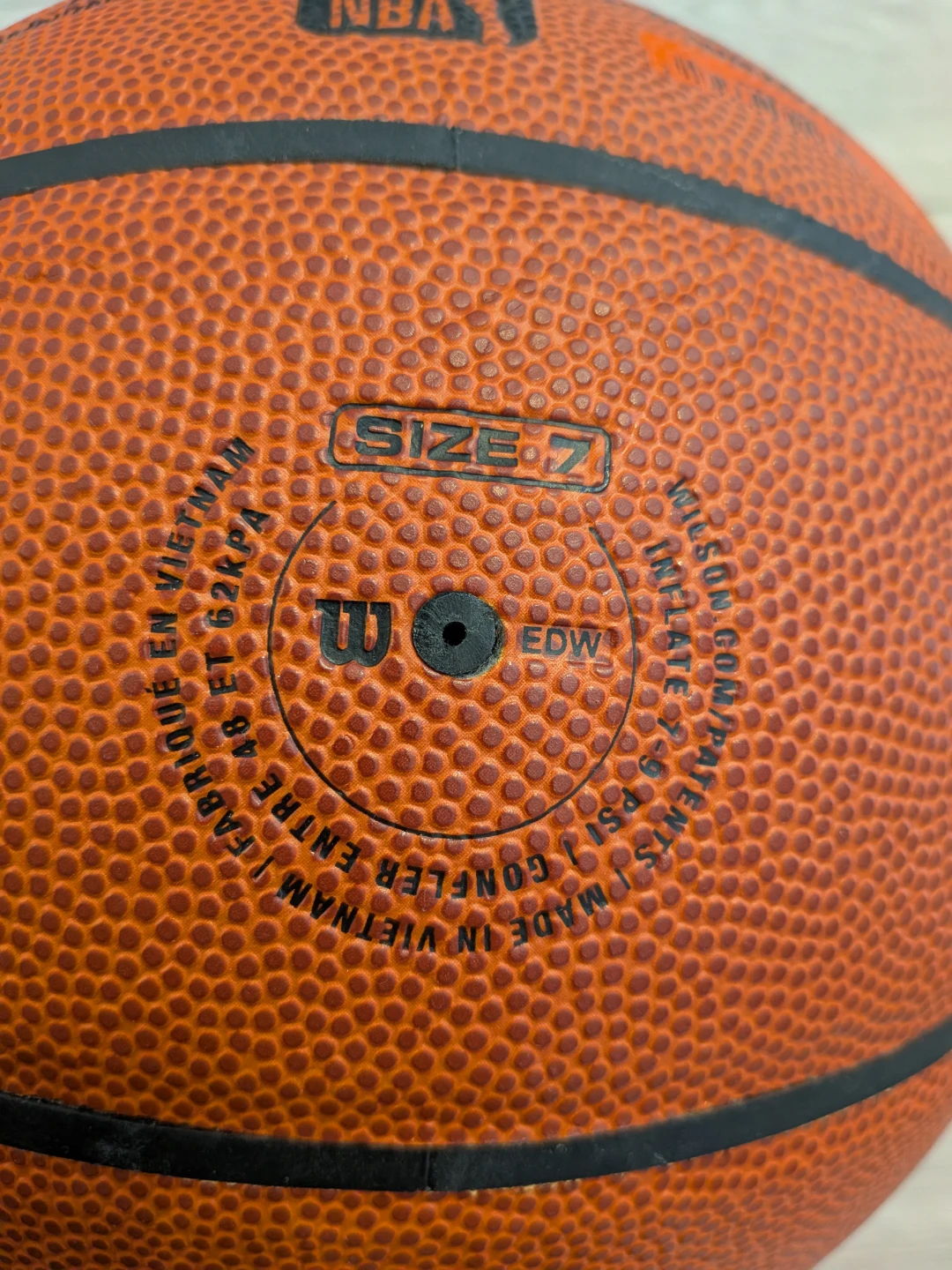 Wilson NBA Authentic Series Basketball Size 7 - photo 2