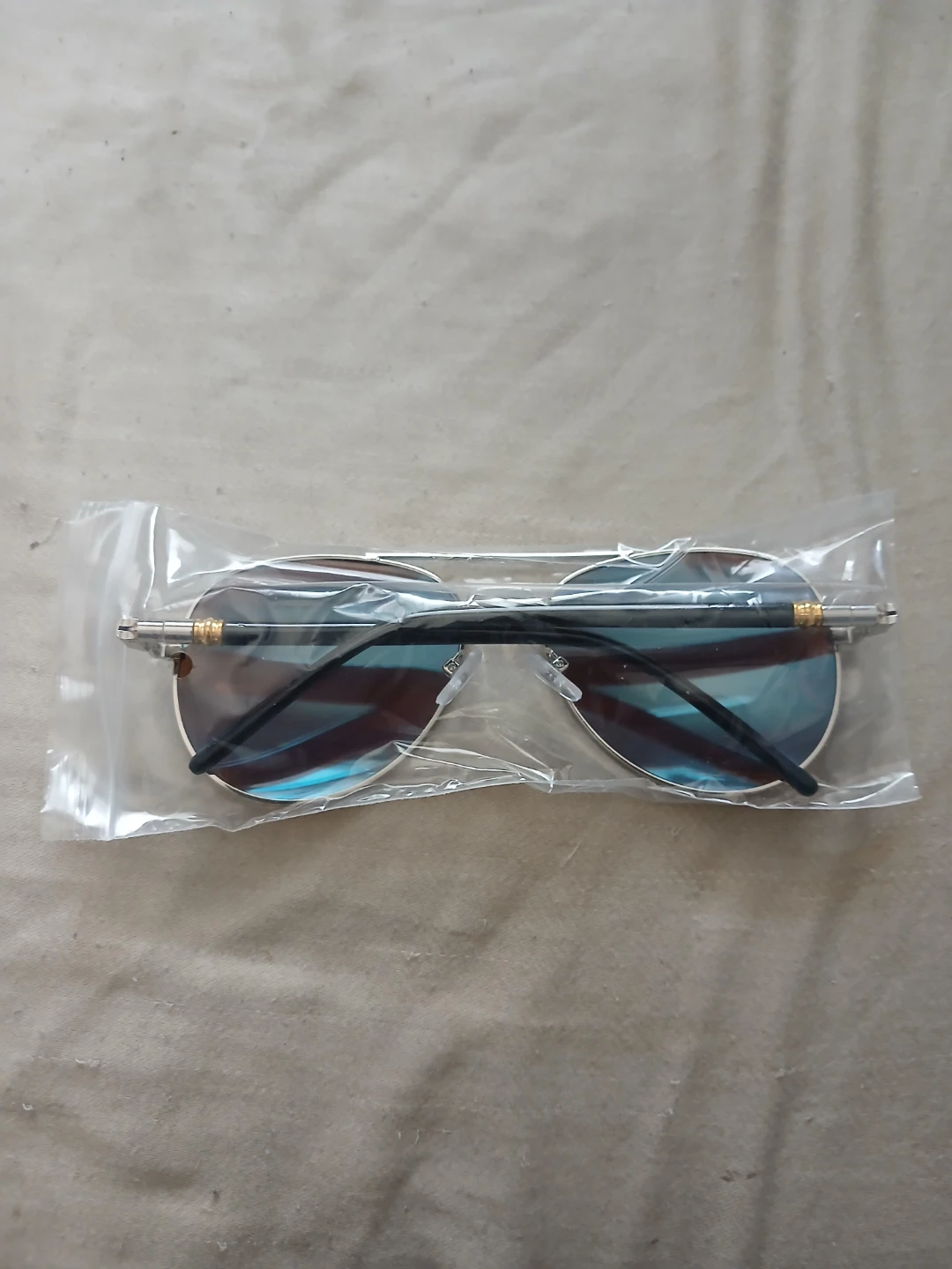 Mirror Blue Coloured Anti-Glare Aviator Sunglasses - photo 2