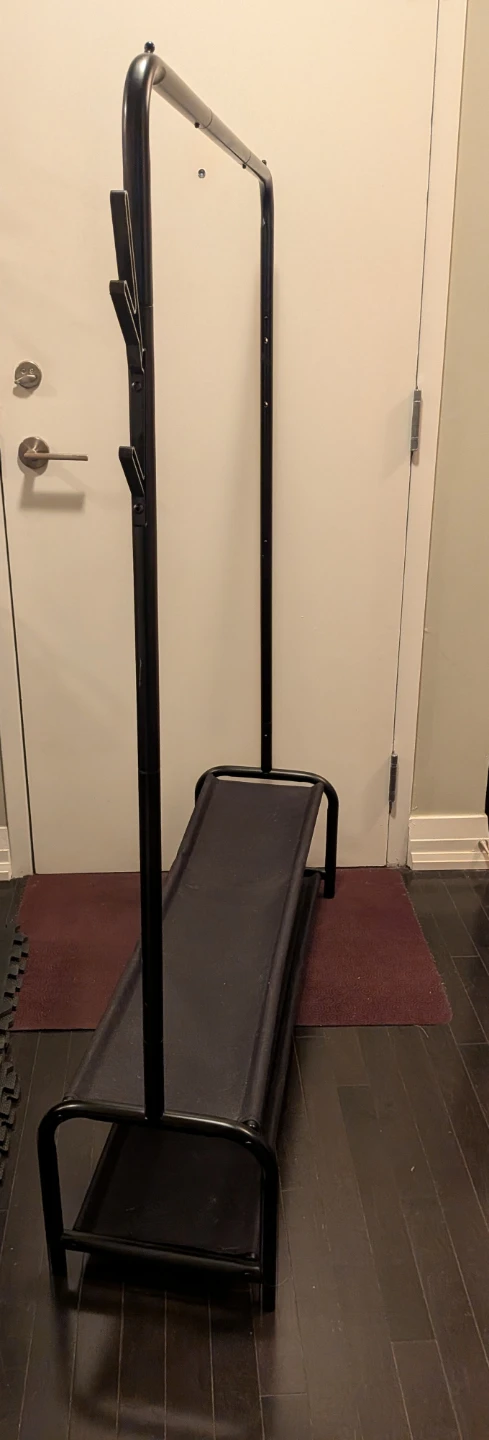 Simple Houseware Garment Rack with Storage Shelves - Black - photo 3