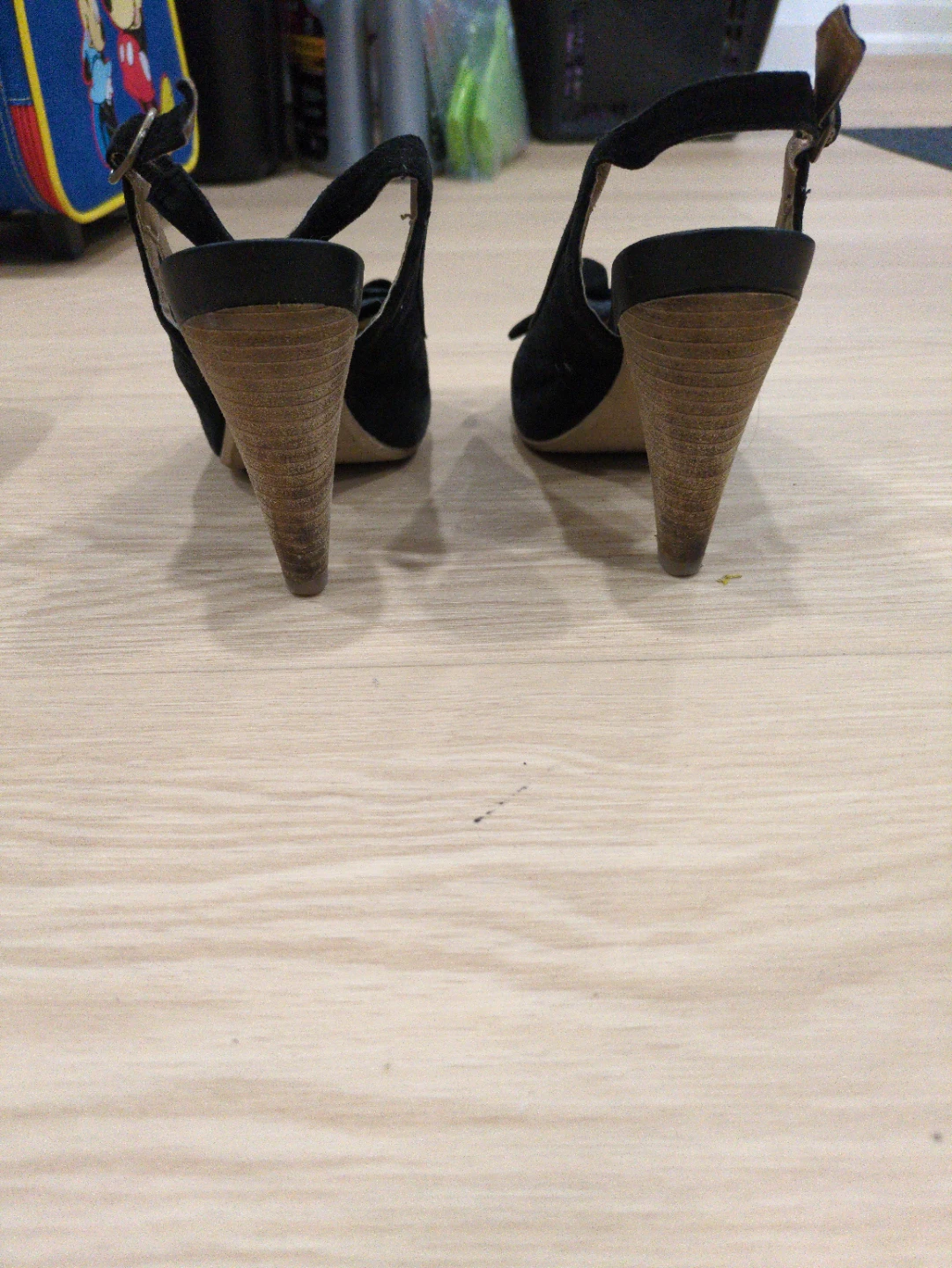 3" Hush Puppies Black Peep-Toe Slingback - photo 4