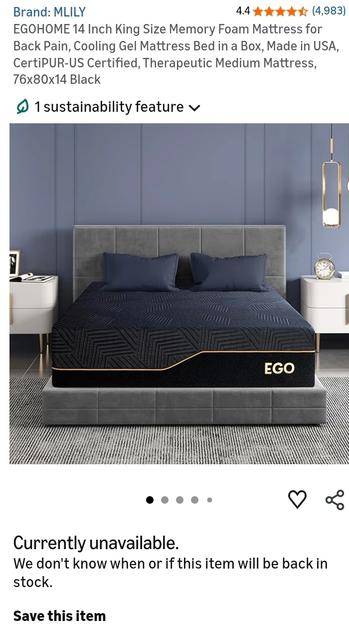👑 Frame + 14" Mattress 😎