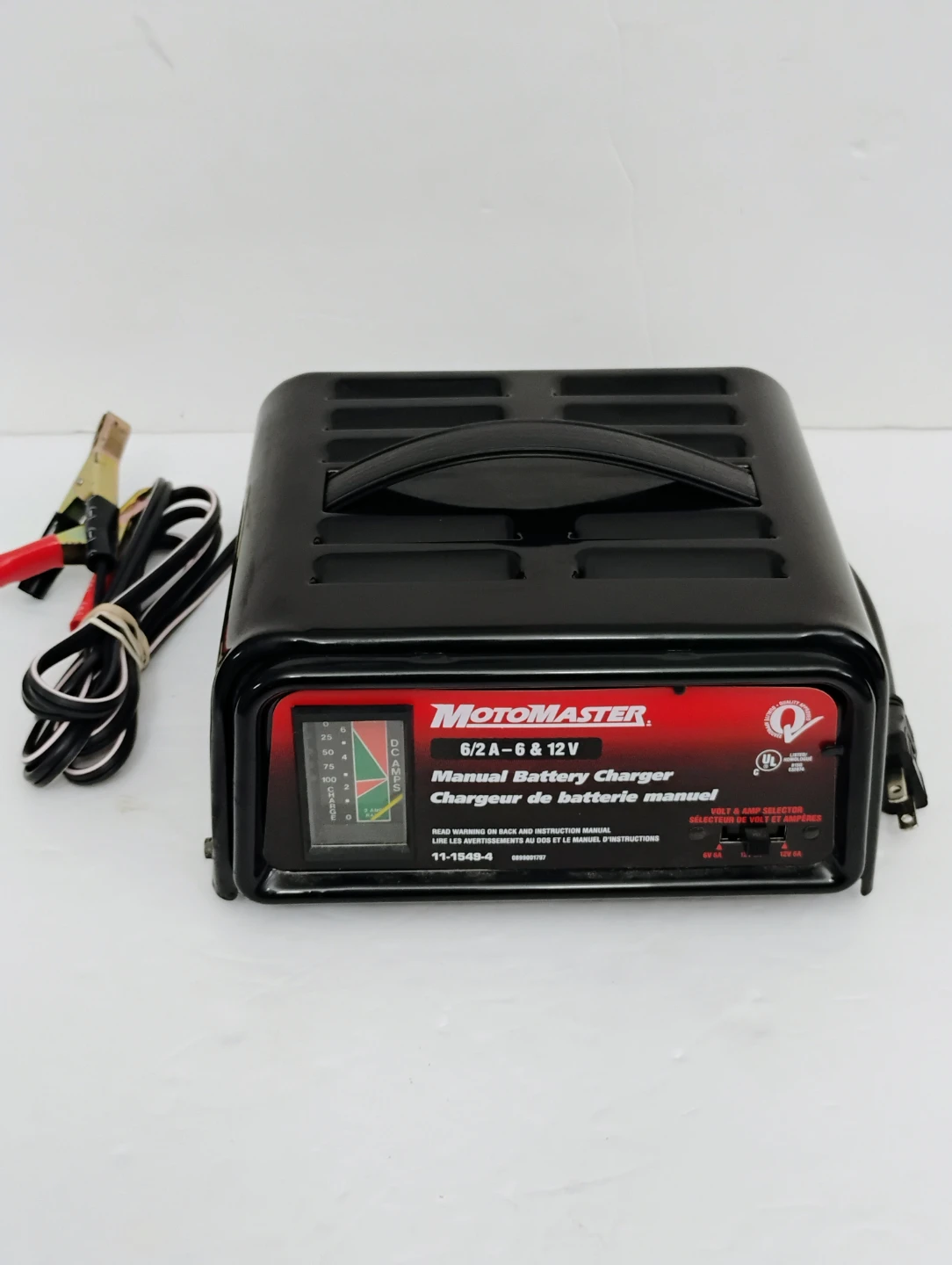 MotoMaster 6/2A Manual Battery Charger - 6 & 12V . - photo 3