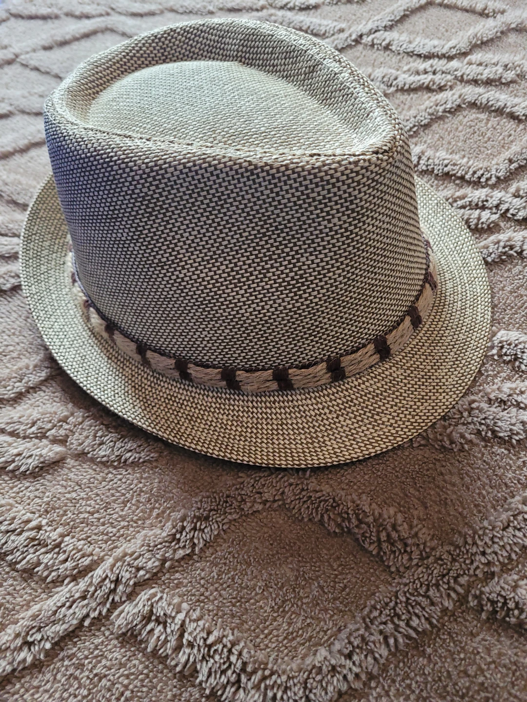 Chapeau fedora tissé pour homme